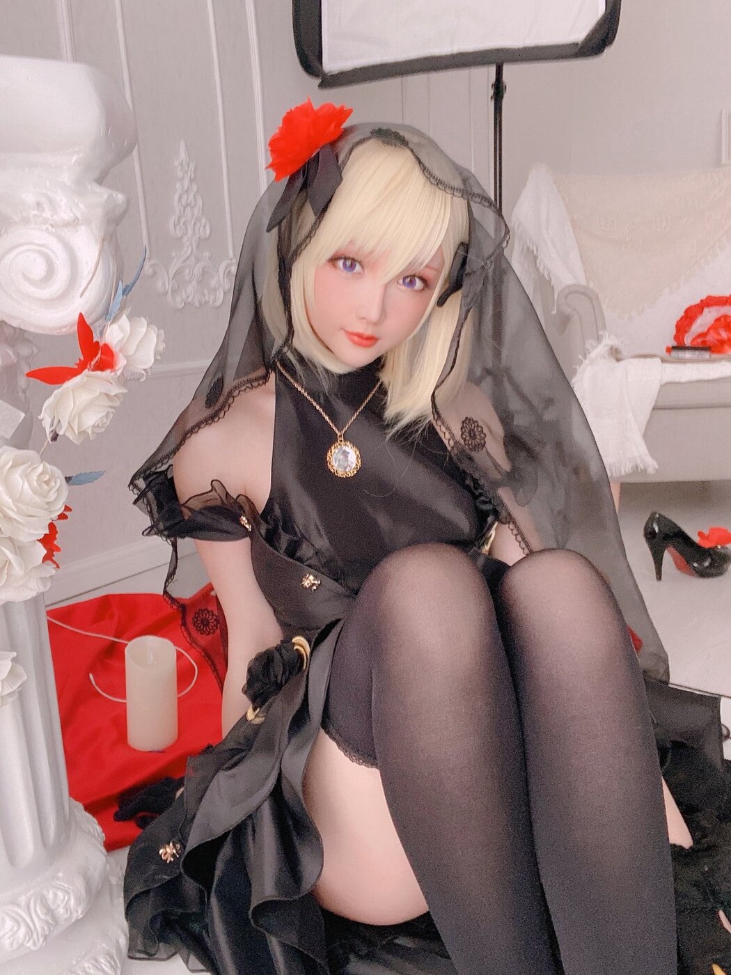 Coser@星之迟迟Hoshilily 斯卡哈同人AndZ23婚纱 A