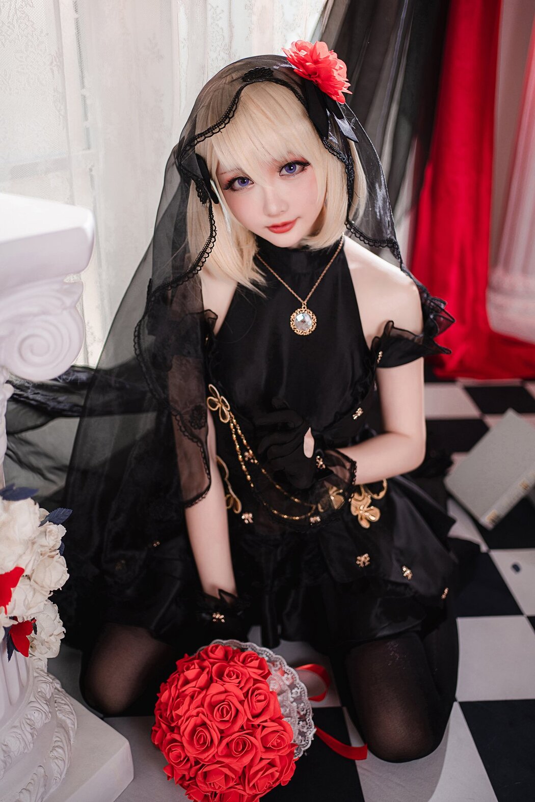 Coser@星之迟迟Hoshilily 斯卡哈同人AndZ23婚纱 A