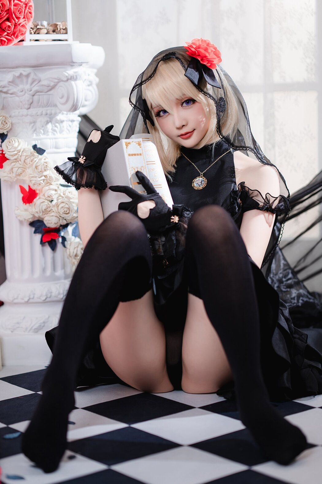 Coser@星之迟迟Hoshilily 斯卡哈同人AndZ23婚纱 A