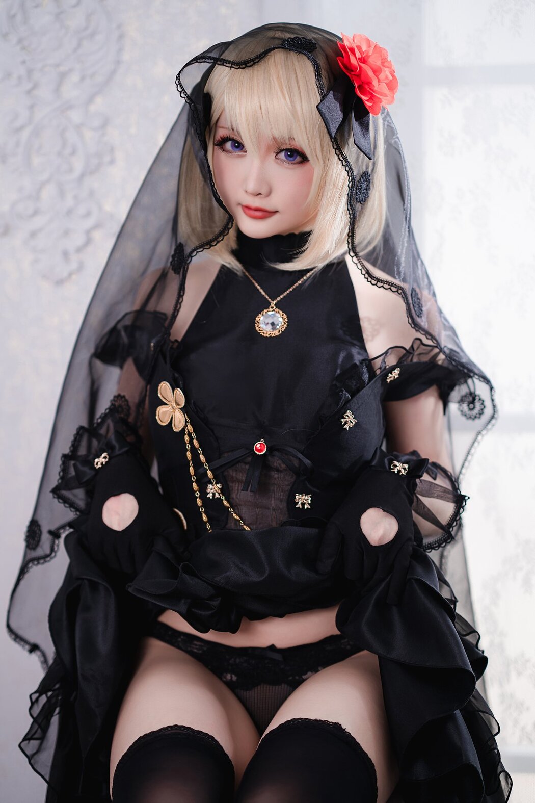 Coser@星之迟迟Hoshilily 斯卡哈同人AndZ23婚纱 A