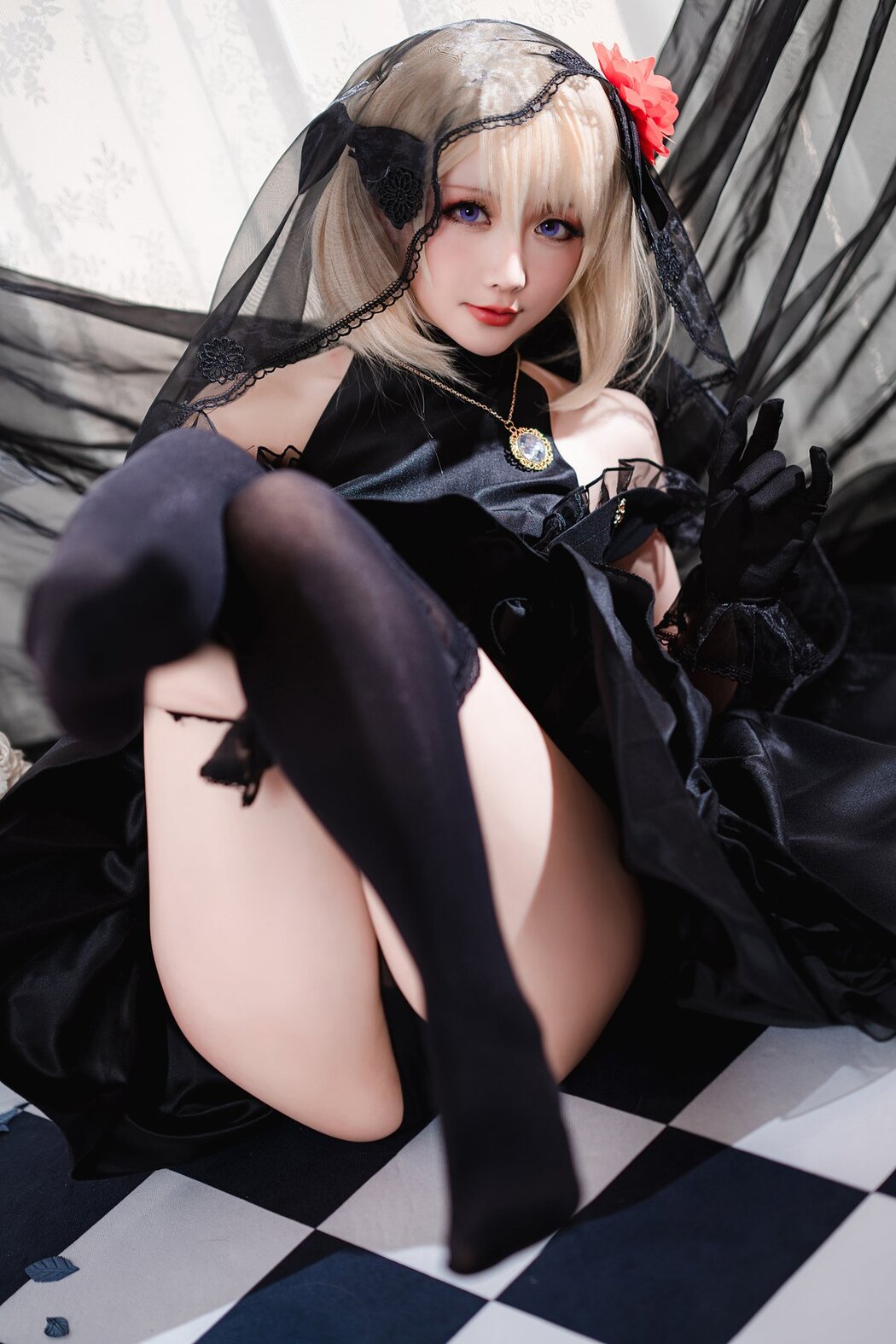 Coser@星之迟迟Hoshilily 斯卡哈同人AndZ23婚纱 A