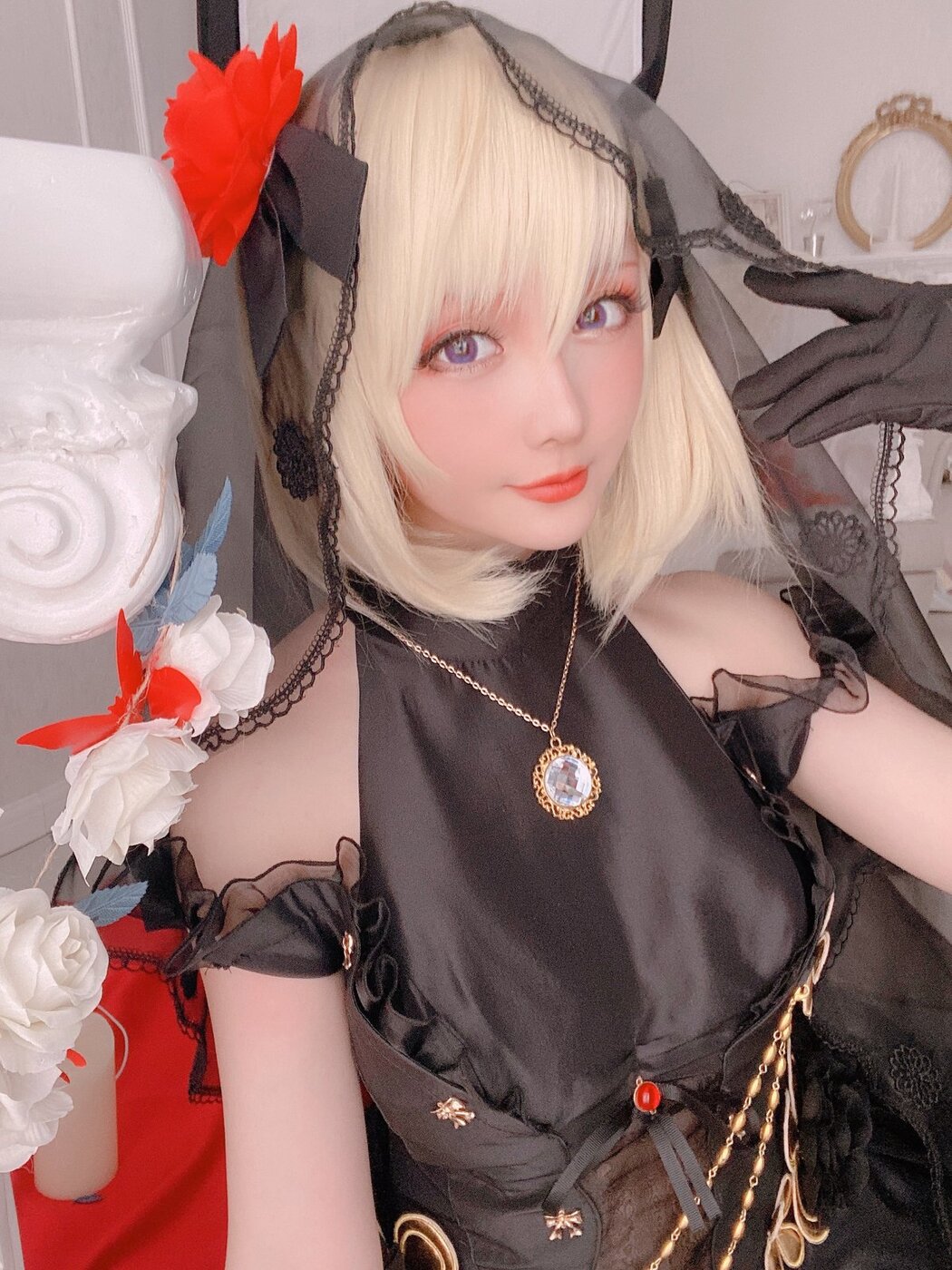 Coser@星之迟迟Hoshilily 斯卡哈同人AndZ23婚纱 A