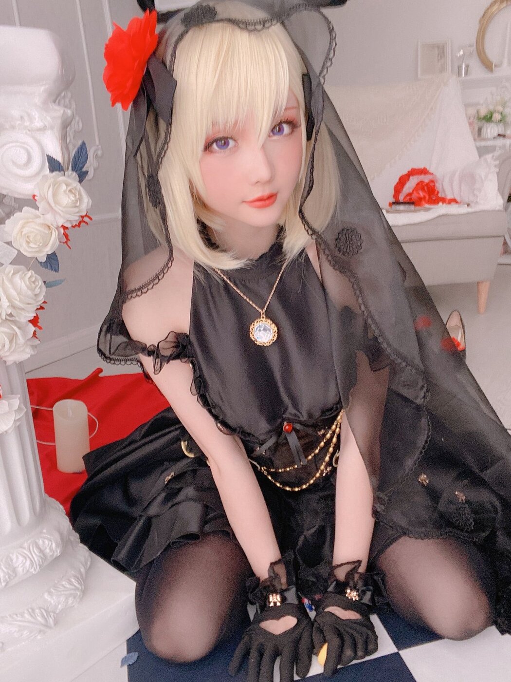 Coser@星之迟迟Hoshilily 斯卡哈同人AndZ23婚纱 A