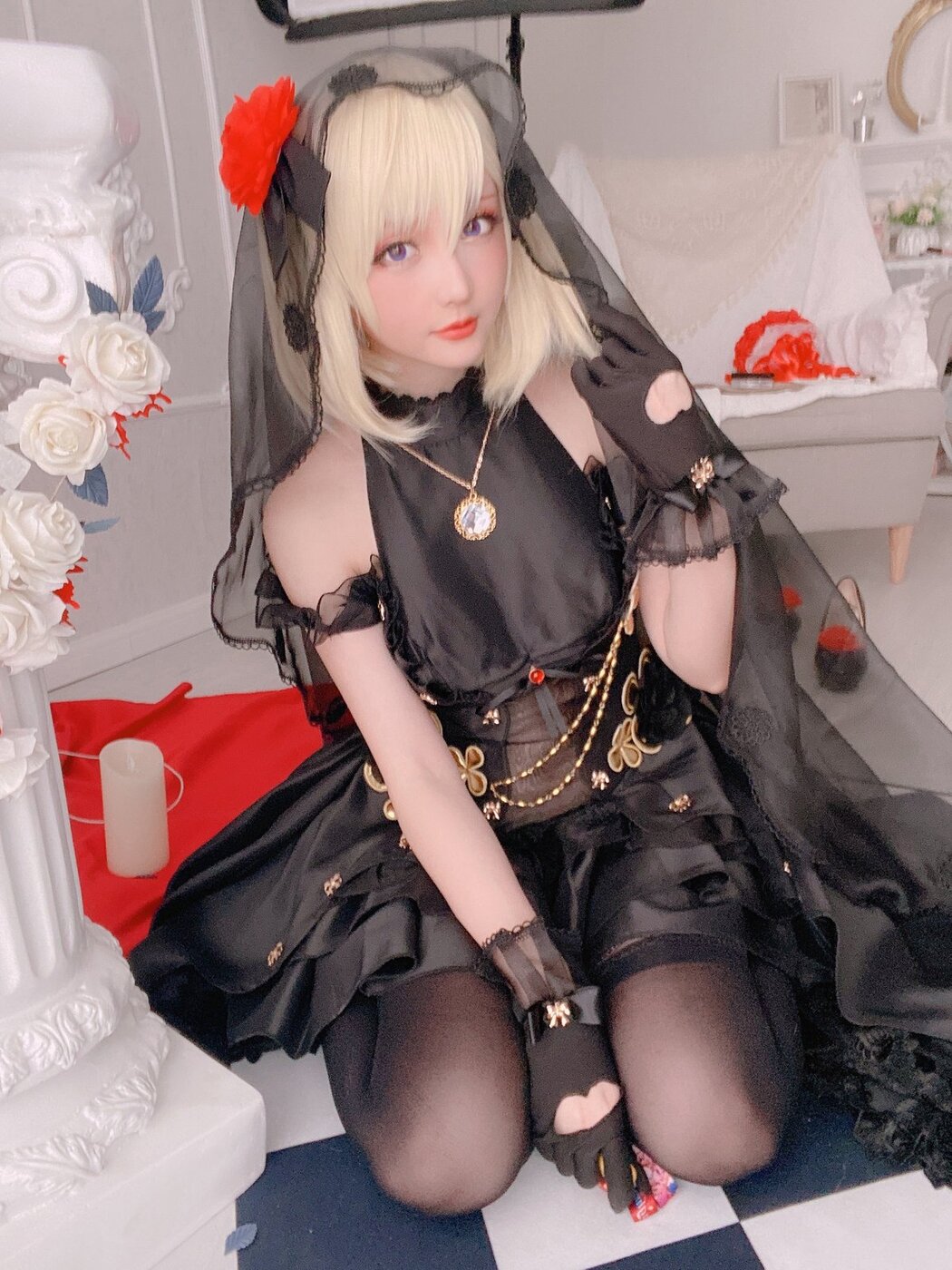 Coser@星之迟迟Hoshilily 斯卡哈同人AndZ23婚纱 A