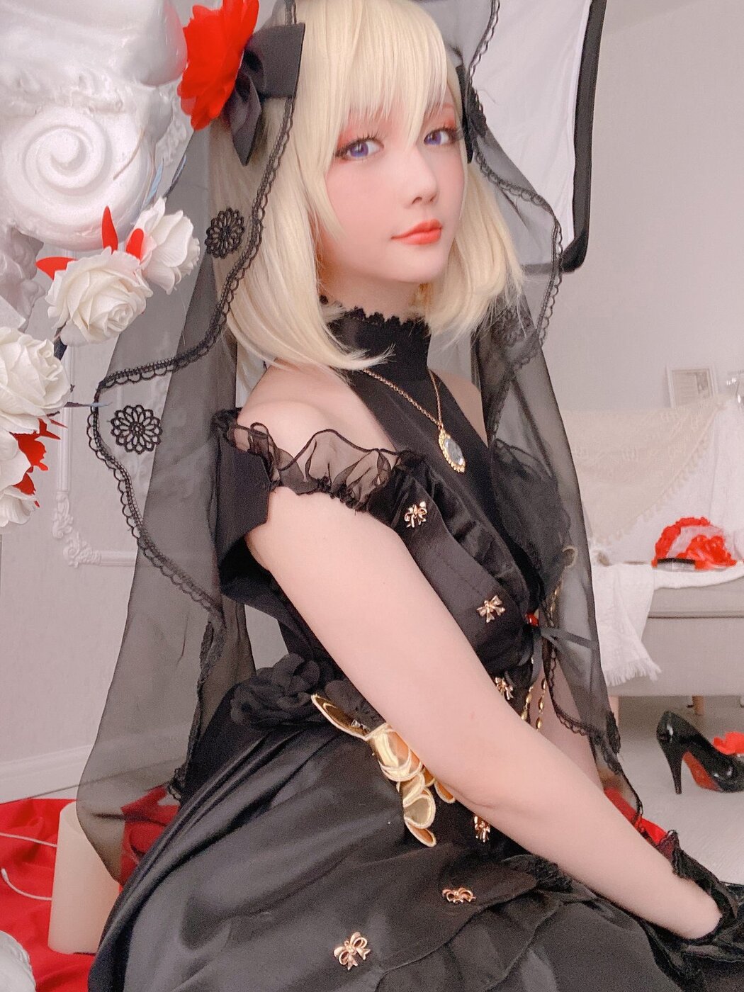 Coser@星之迟迟Hoshilily 斯卡哈同人AndZ23婚纱 A