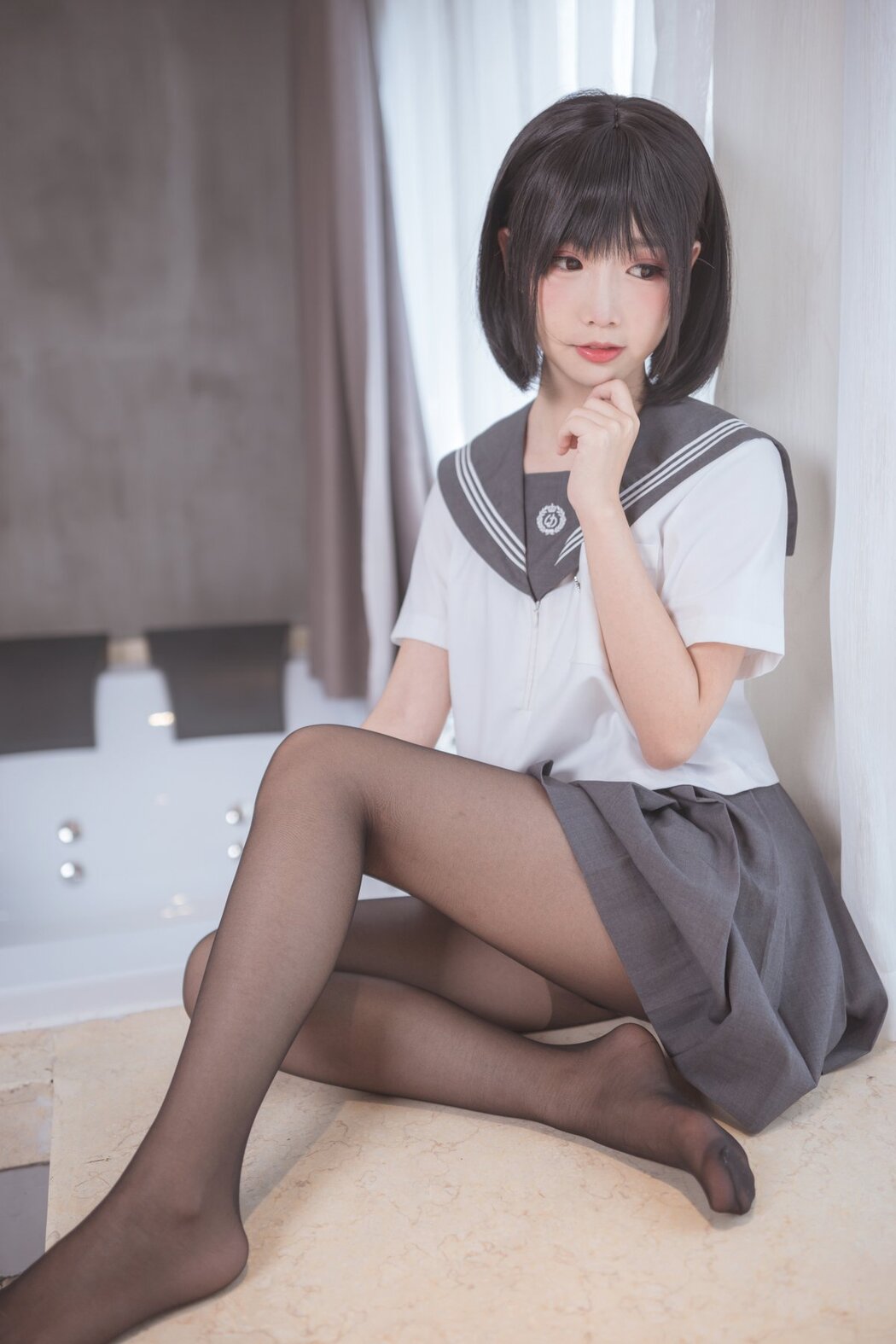 Coser@面饼仙儿 Vol.016 脑内少女 黑丝JK