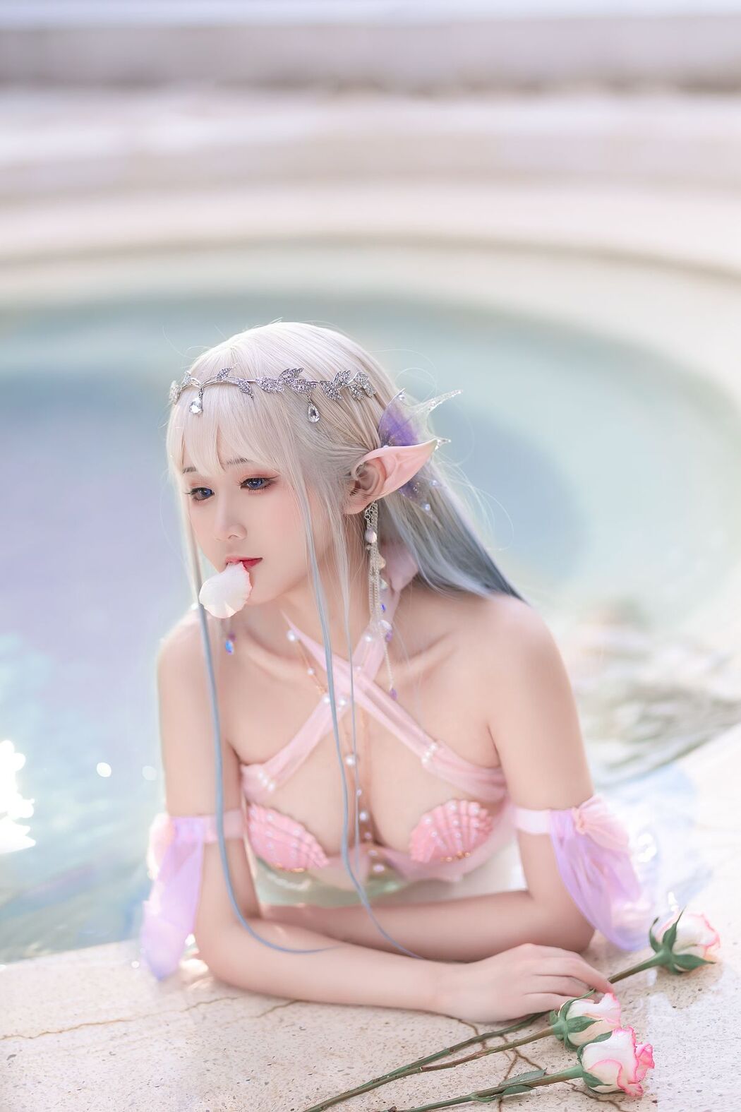 Coser@三度_69 Vol.080 温泉美人鱼X贝壳