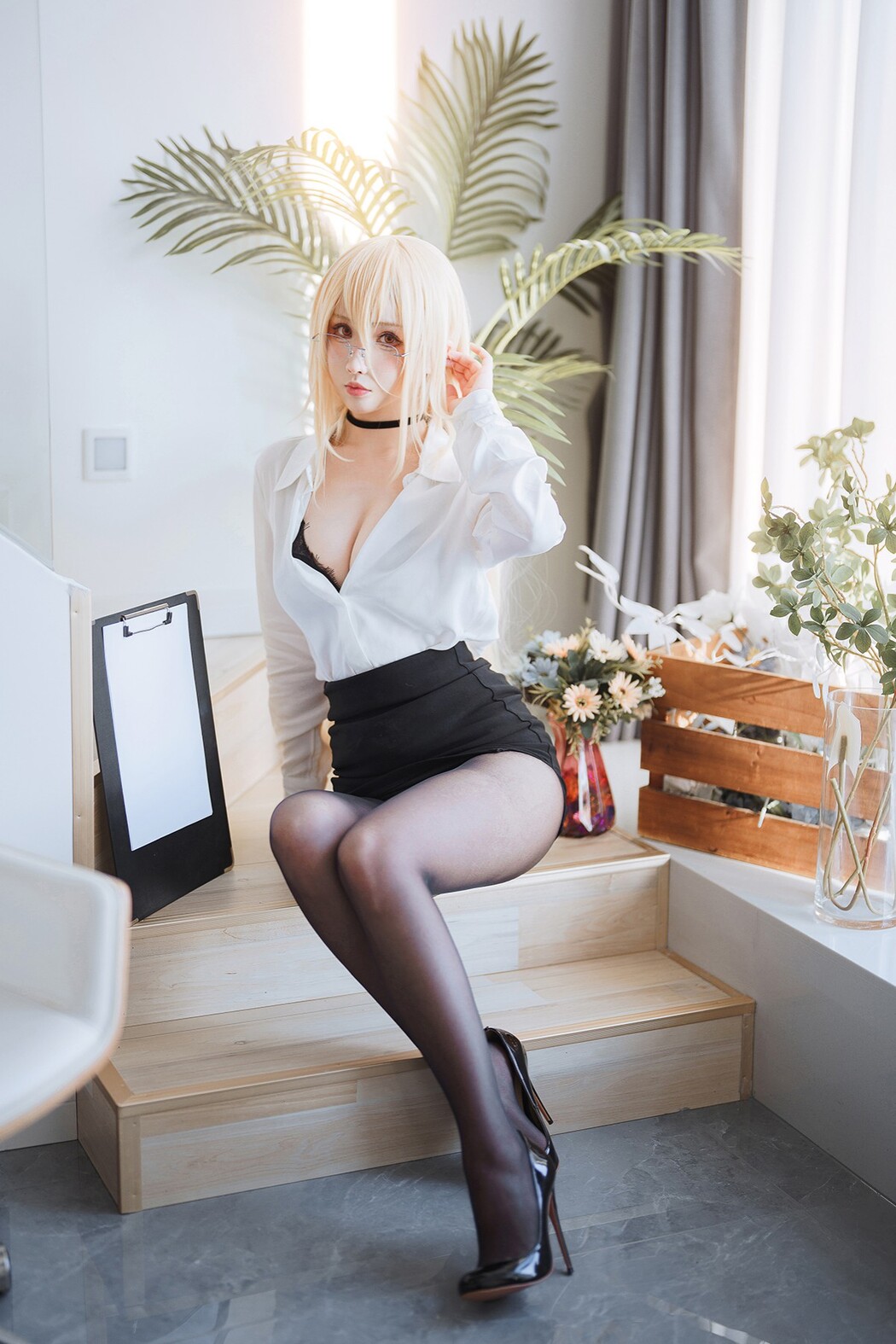 Coser@rioko凉凉子 Vol.113 碧蓝航线 冤仇 办公室的意外 Cover Photo