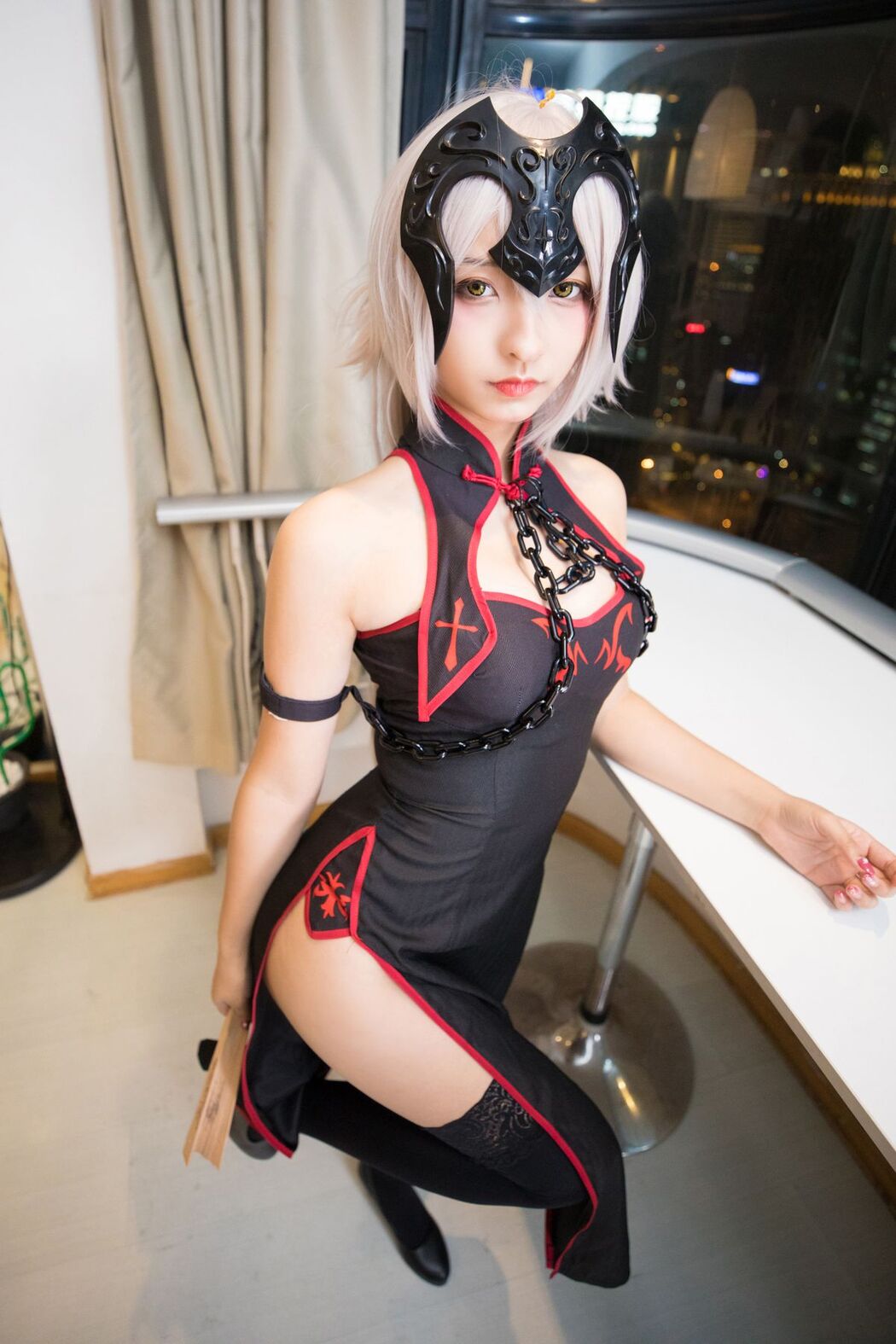 Coser@神楽坂真冬 Vol.037 电子相册-旗袍黑贞 A