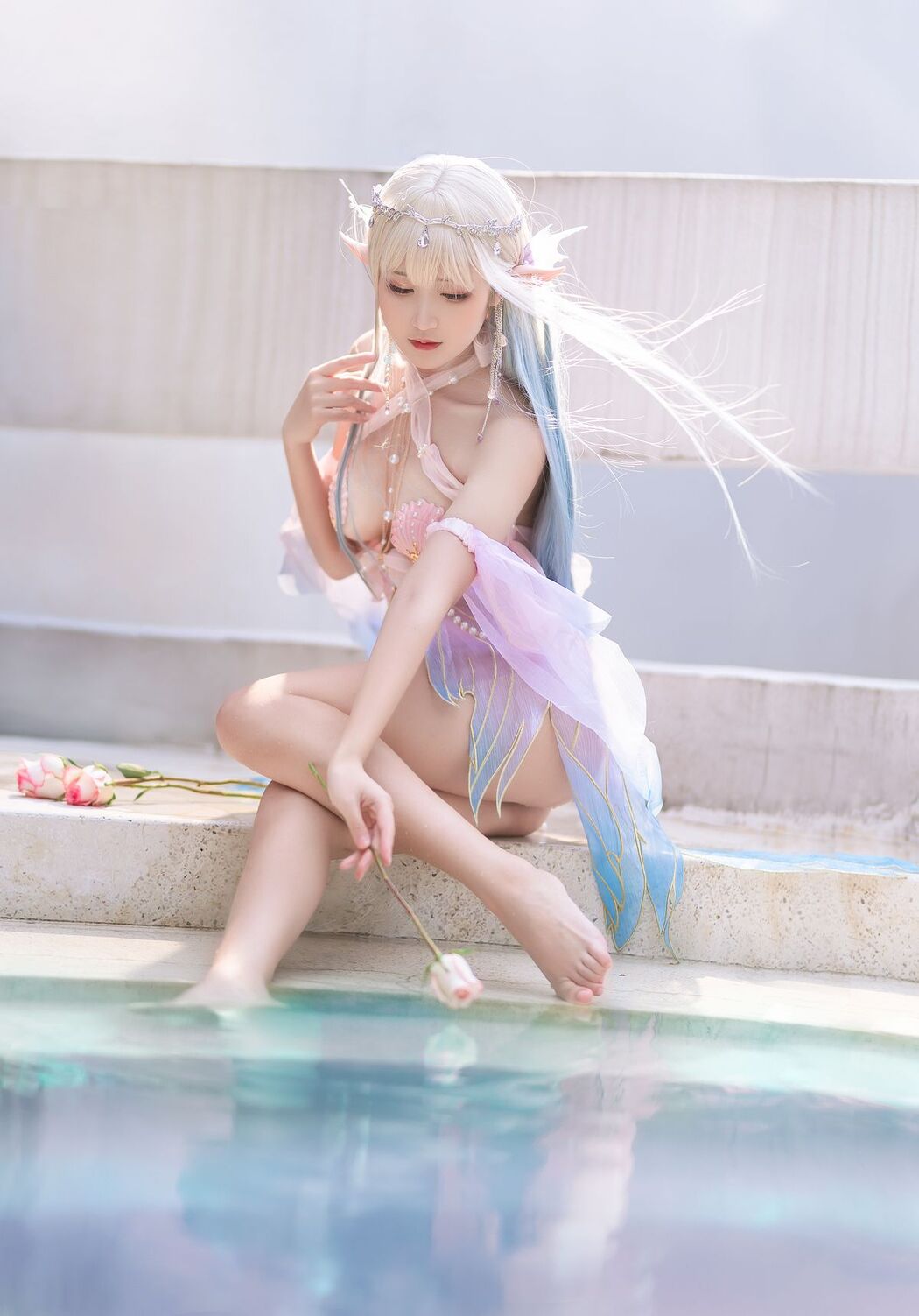 Coser@三度_69 Vol.080 温泉美人鱼X贝壳