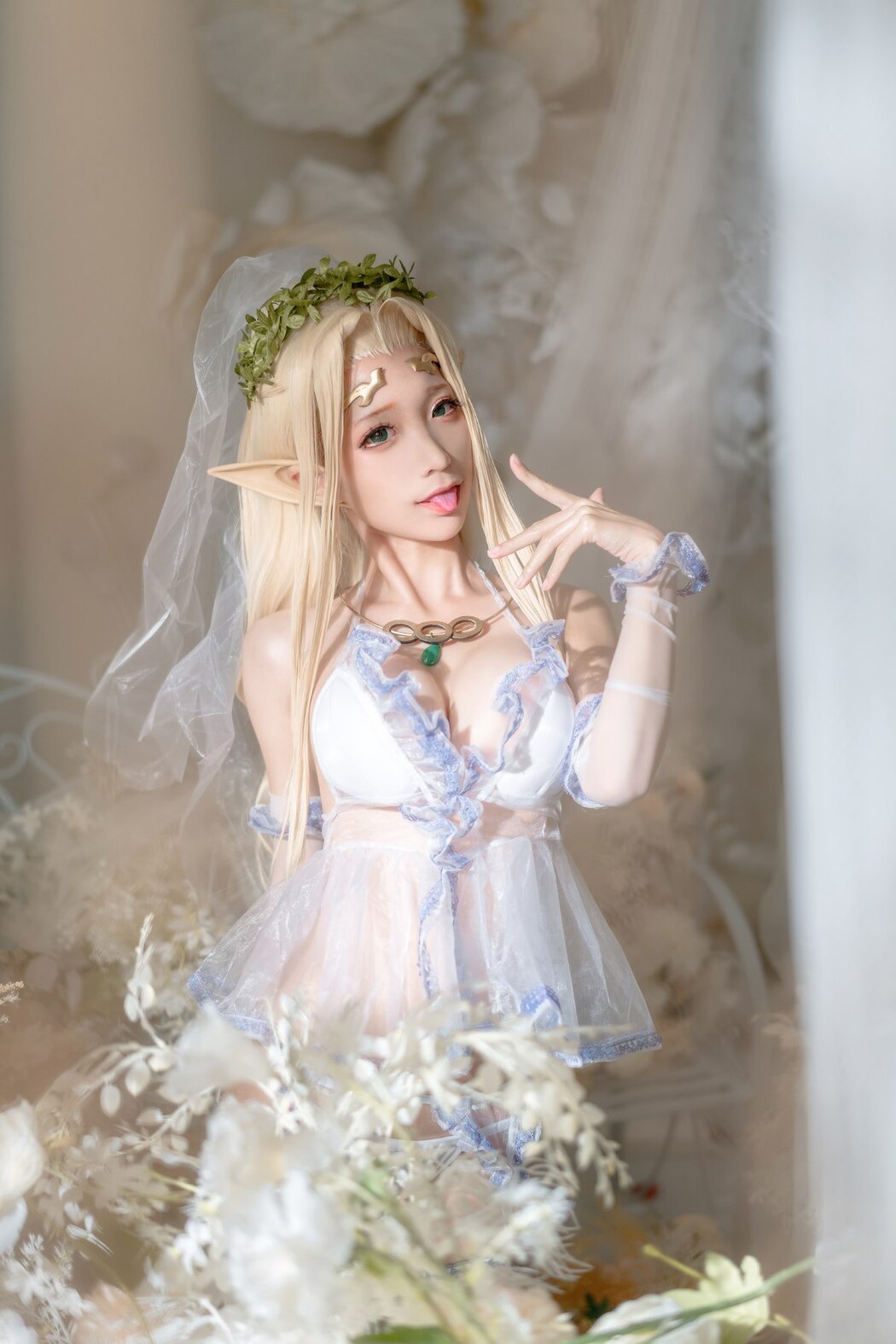 Coser@蠢沫沫 Vol.119 白精灵3套 B