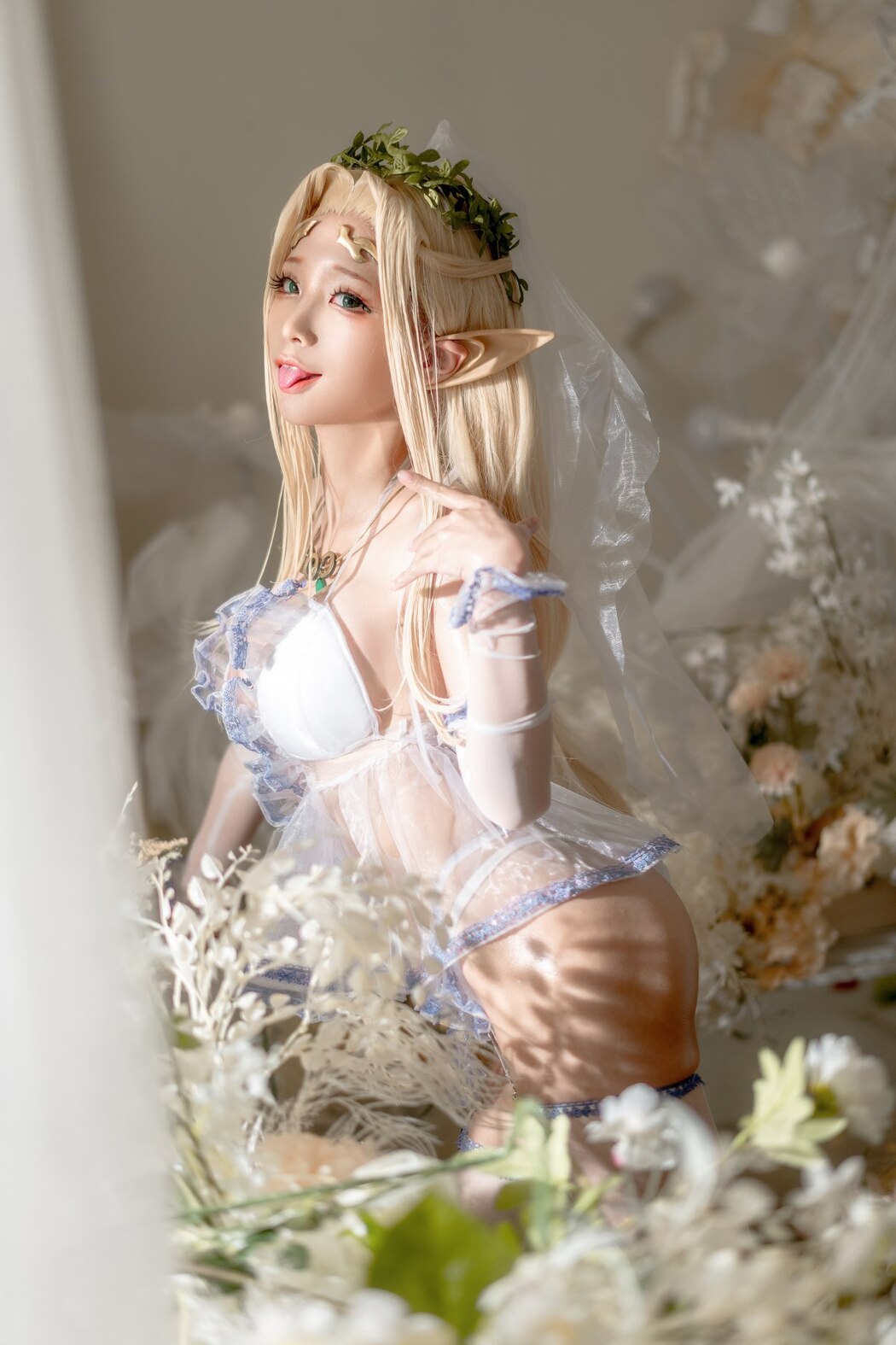 Coser@蠢沫沫 Vol.119 白精灵3套 B