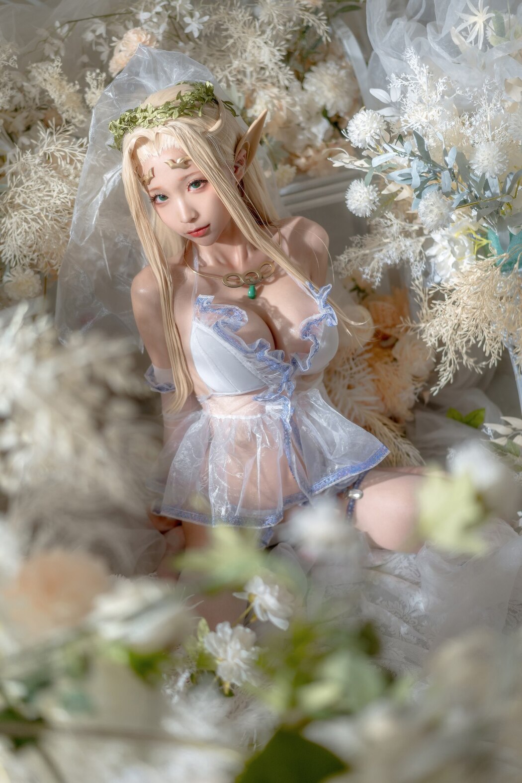 Coser@蠢沫沫 Vol.119 白精灵3套 B