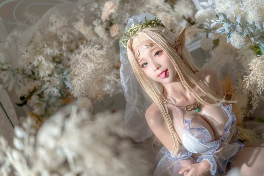 Coser@蠢沫沫 Vol.119 白精灵3套 B