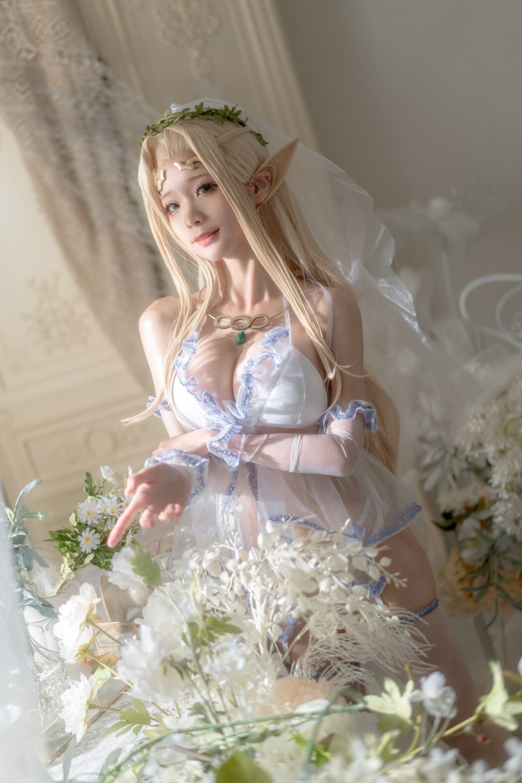 Coser@蠢沫沫 Vol.119 白精灵3套 B