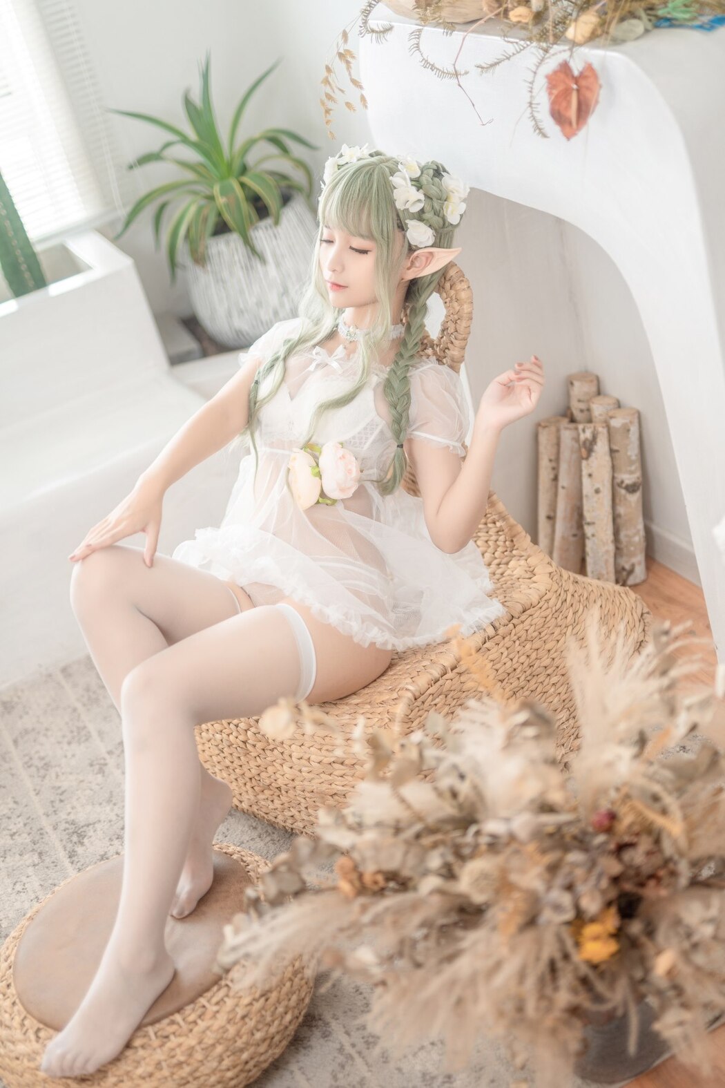 Coser@蠢沫沫 Vol.122 尖耳国度 绿精灵