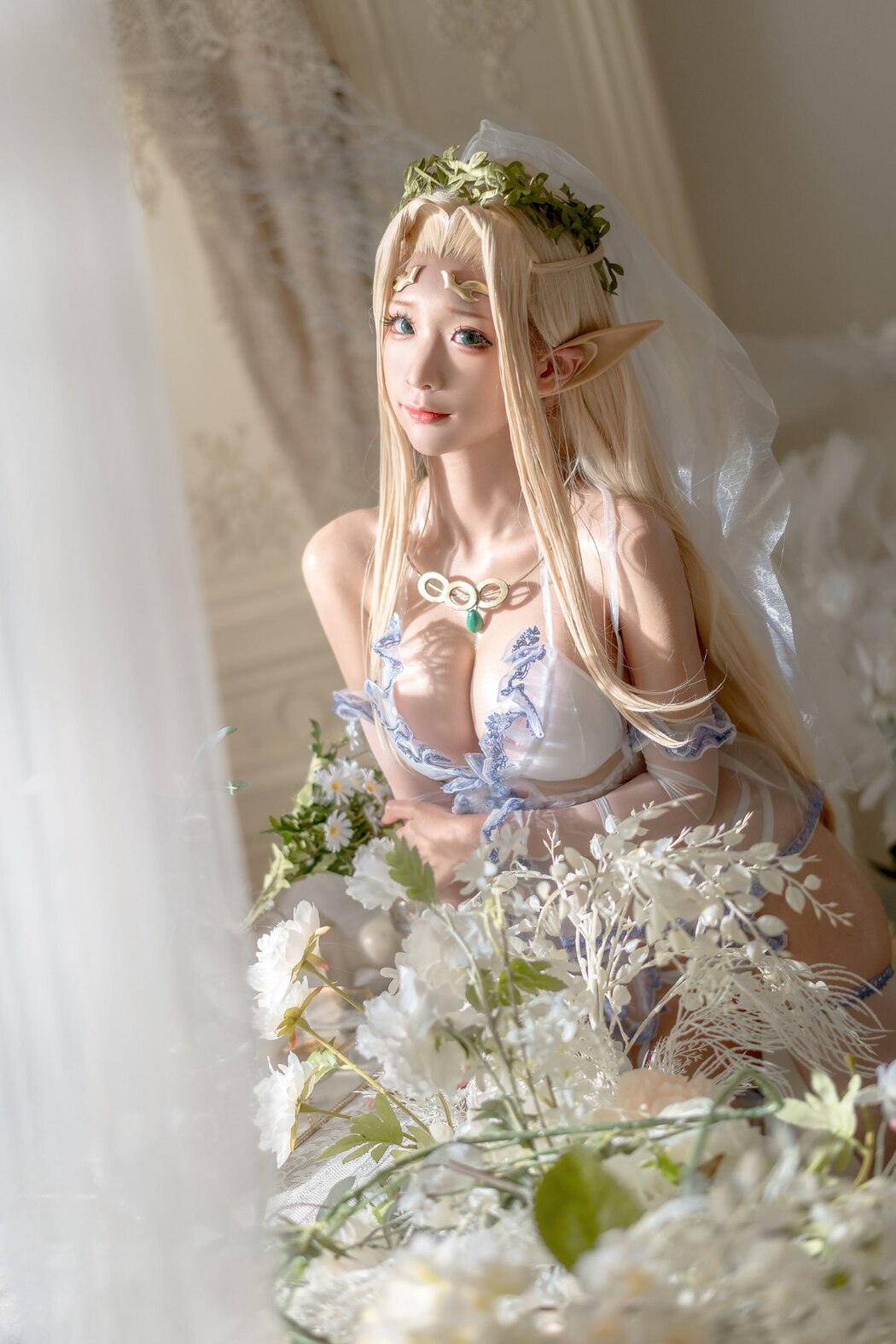 Coser@蠢沫沫 Vol.119 白精灵3套 B