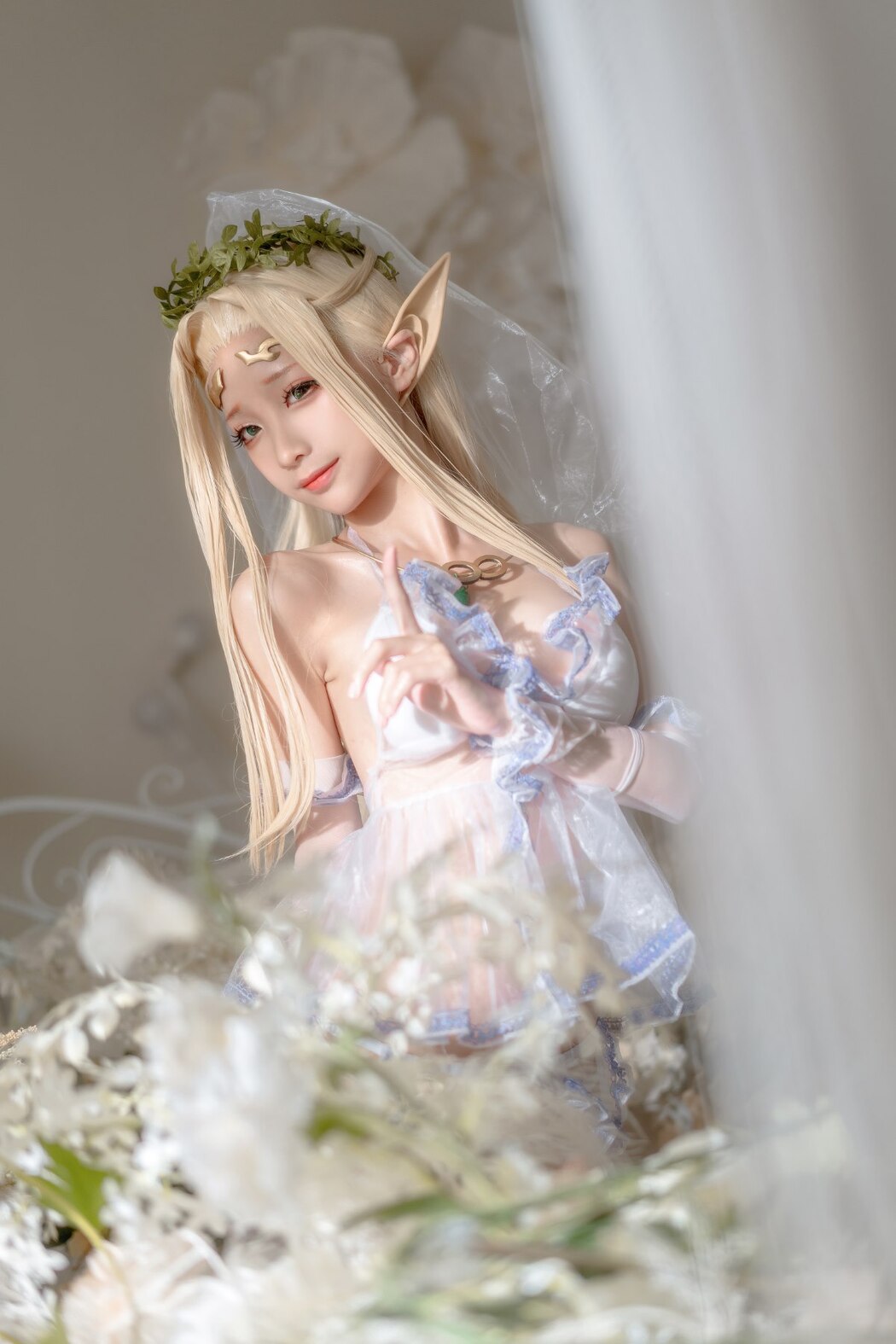 Coser@蠢沫沫 Vol.119 白精灵3套 B