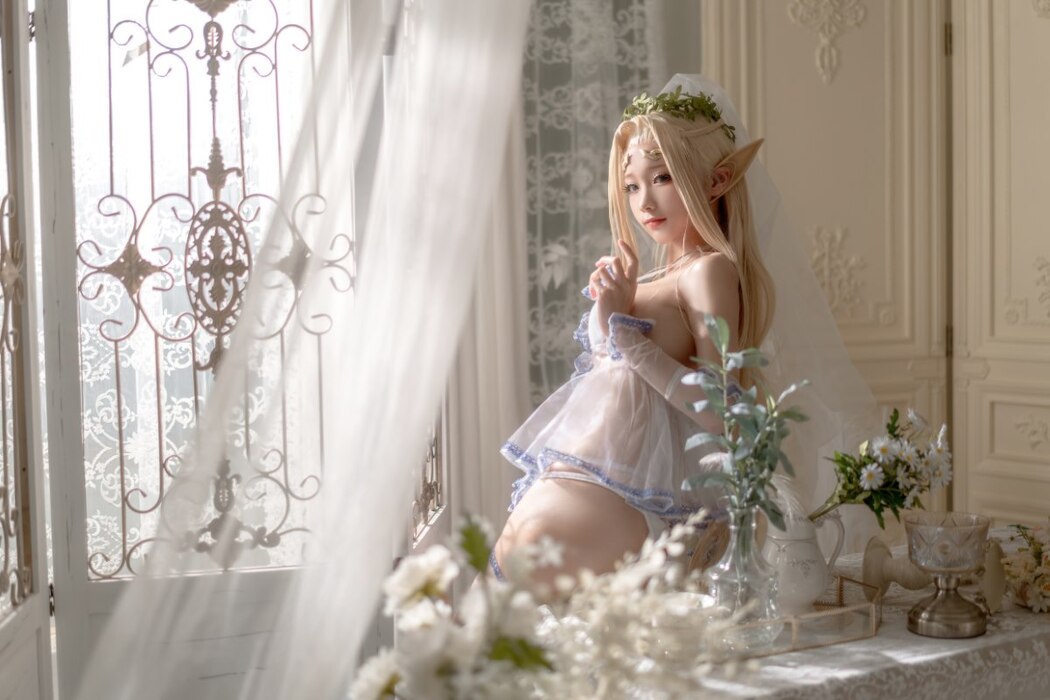 Coser@蠢沫沫 Vol.119 白精灵3套 B