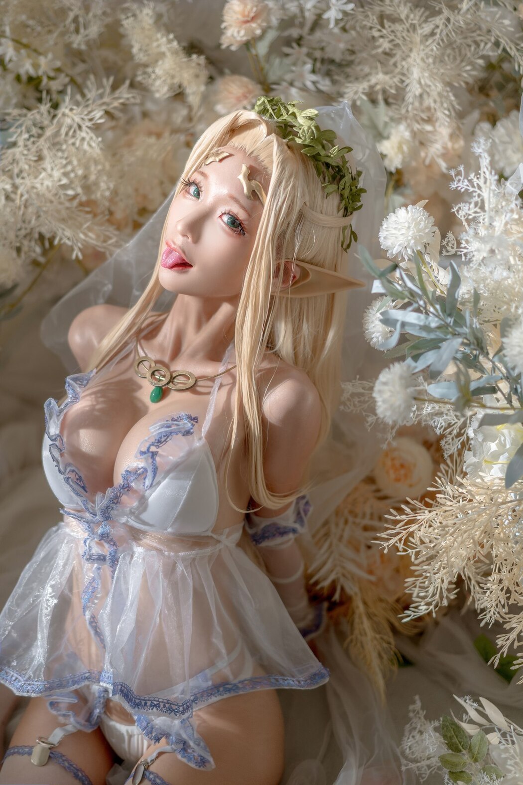 Coser@蠢沫沫 Vol.119 白精灵3套 B