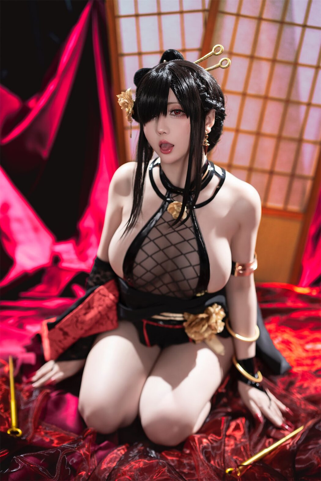 Coser@星之迟迟Hoshilily – 圣诞节 约尔 同人和风战斗服