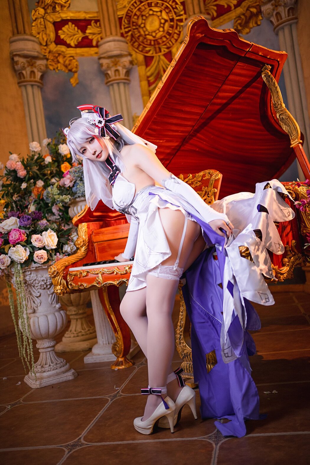 Coser@星之迟迟Hoshilily – 秘密花园 欧根婚纱