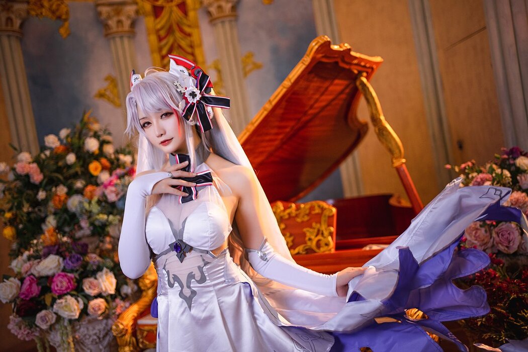 Coser@星之迟迟Hoshilily – 秘密花园 欧根婚纱