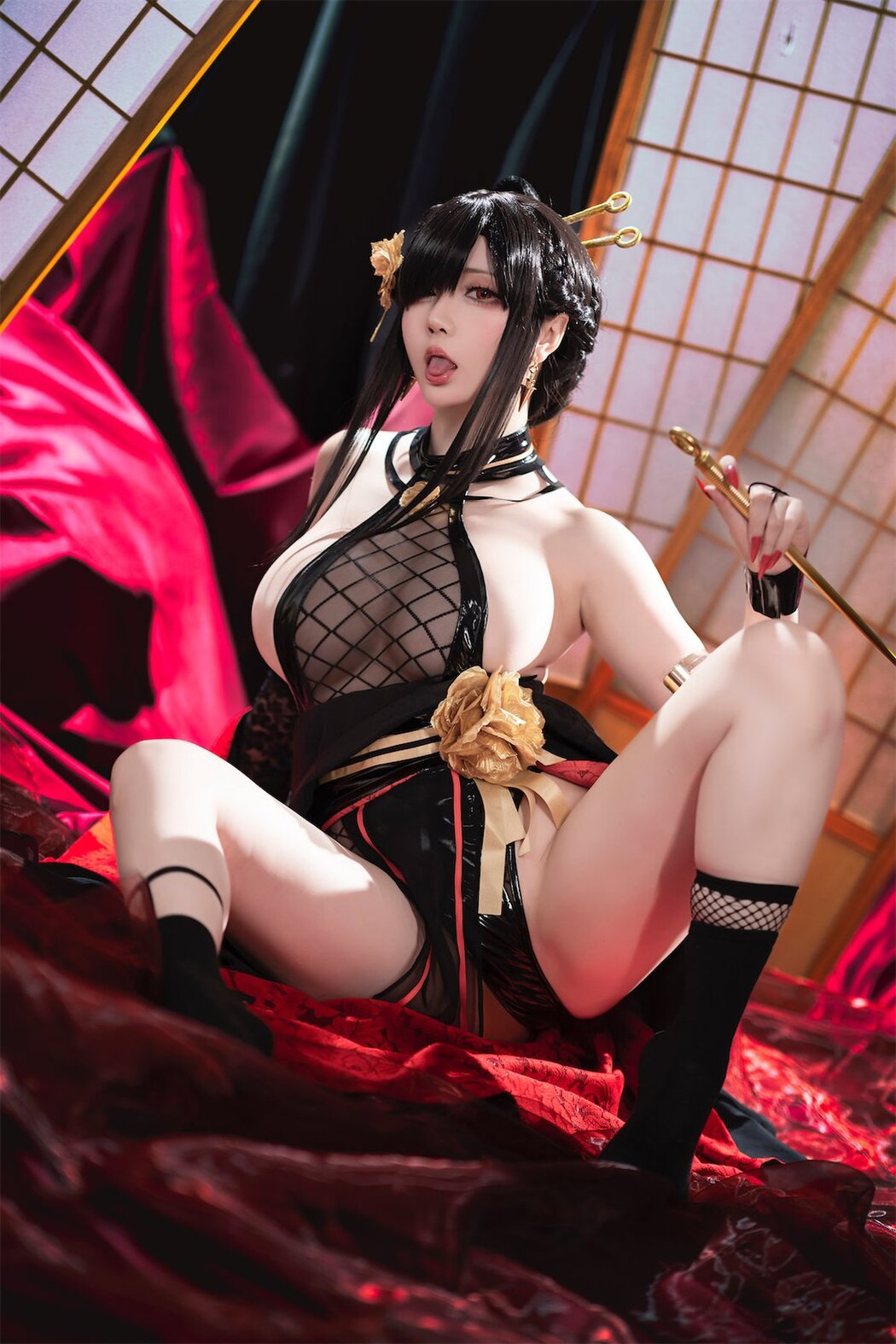 Coser@星之迟迟Hoshilily – 圣诞节 约尔 同人和风战斗服