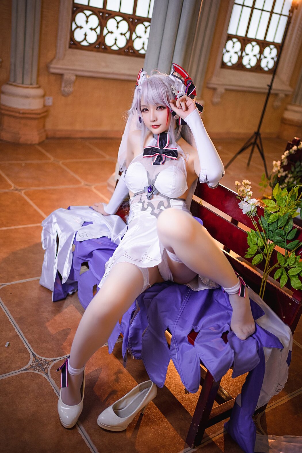 Coser@星之迟迟Hoshilily – 秘密花园 欧根婚纱