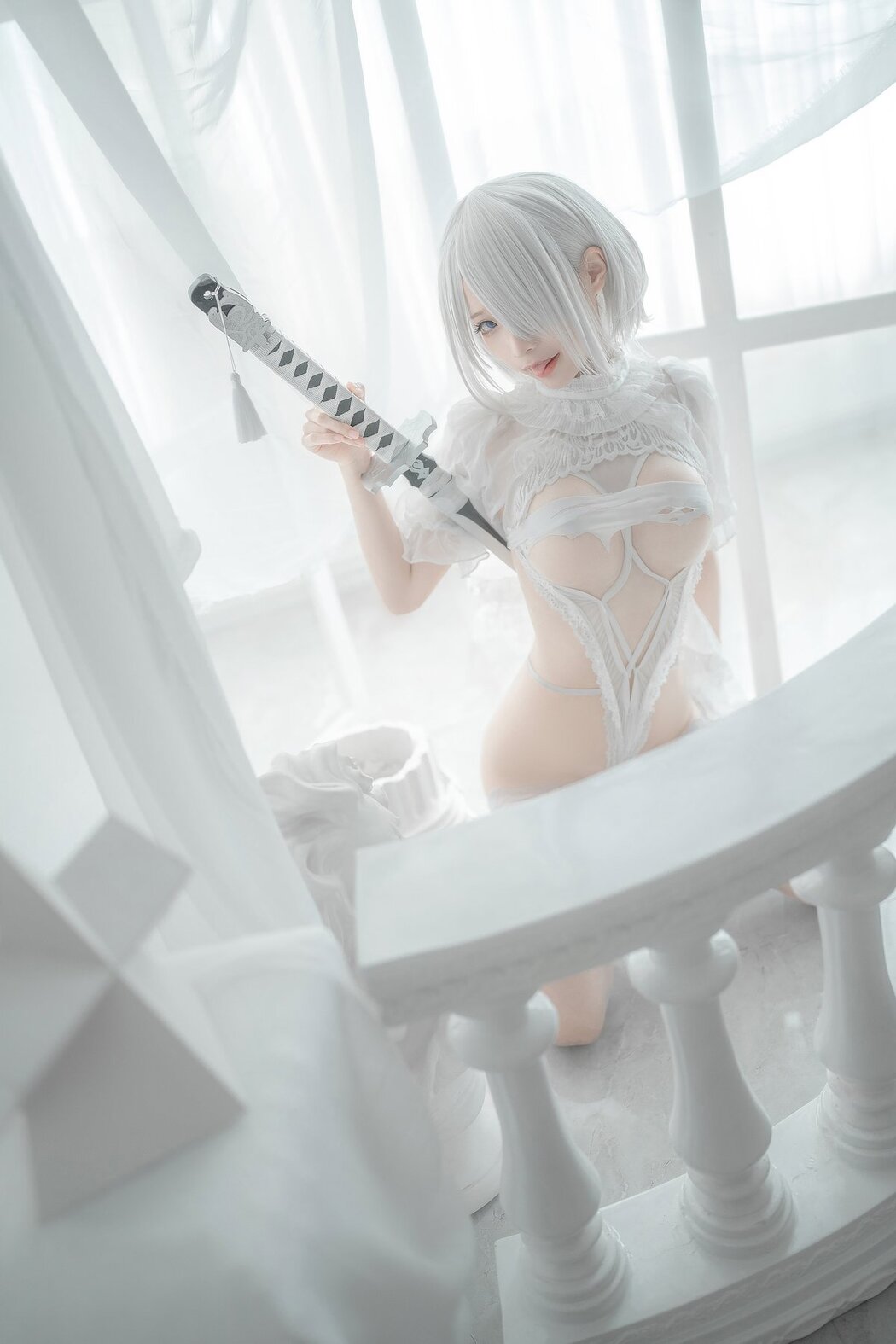 Coser@蠢沫沫 Vol.140 2B-白婚纱