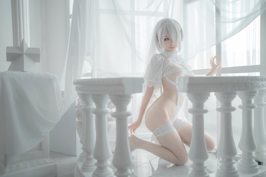 Coser@蠢沫沫 Vol.140 2B-白婚纱