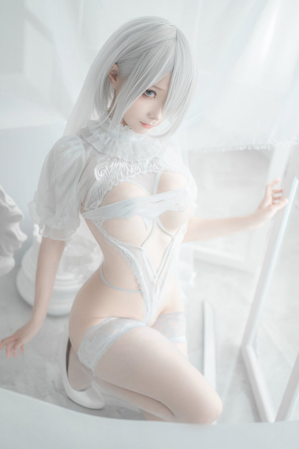 Coser@蠢沫沫 Vol.140 2B-白婚纱