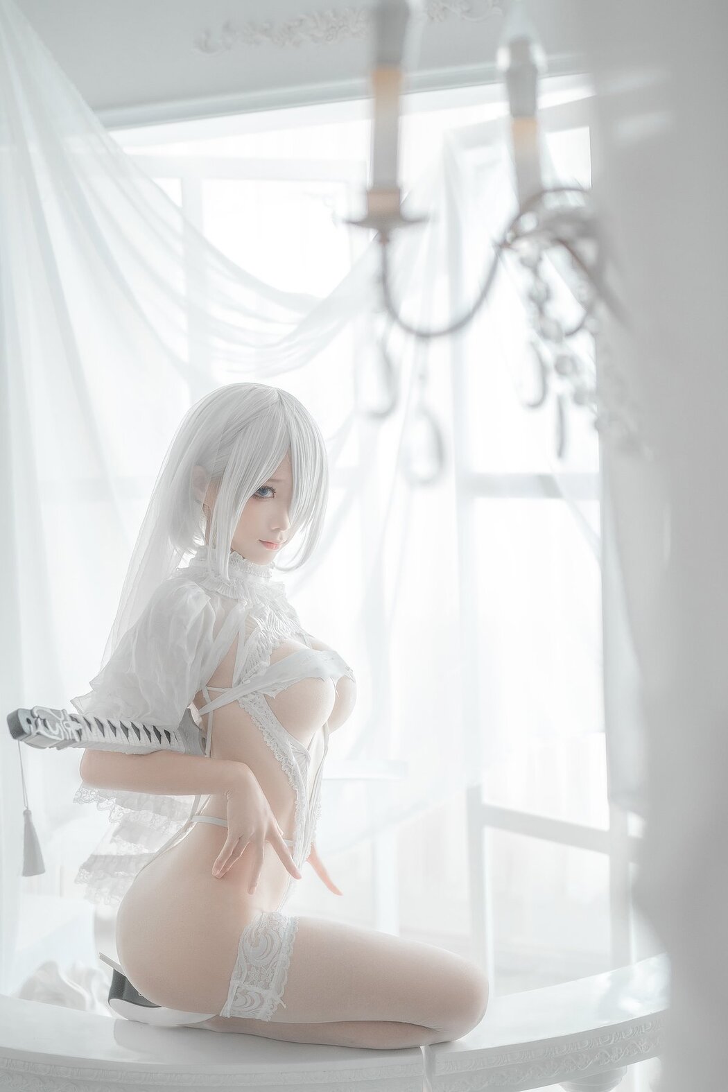 Coser@蠢沫沫 Vol.140 2B-白婚纱