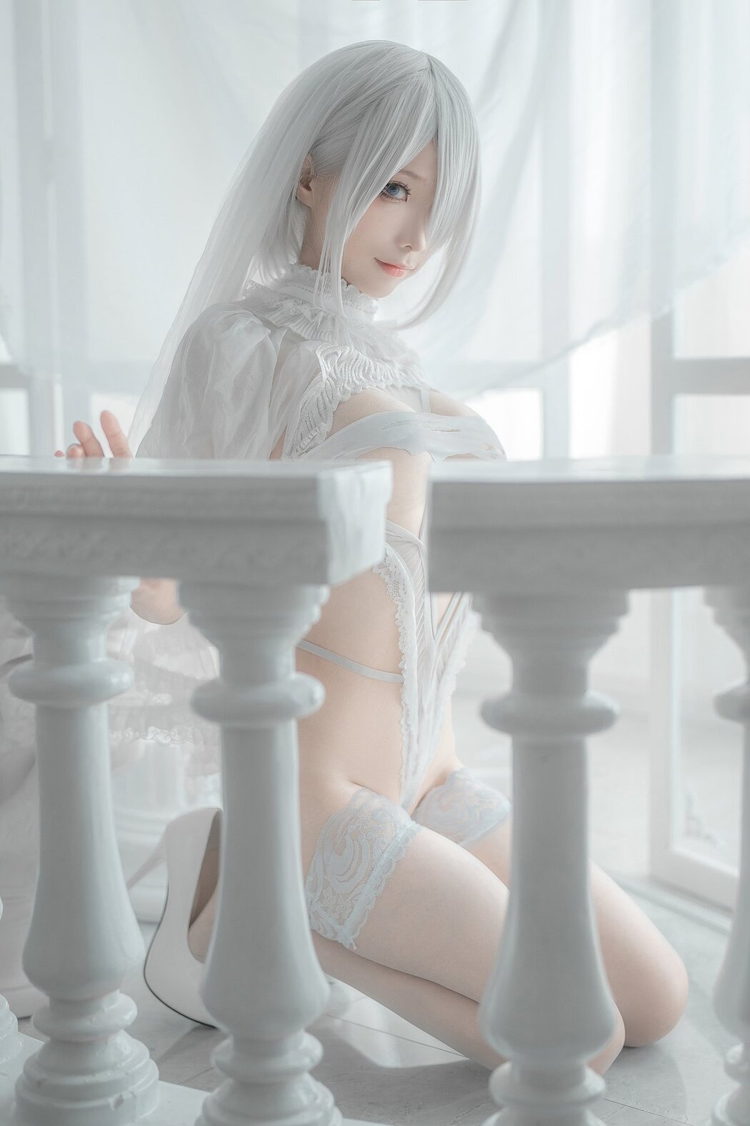 Coser@蠢沫沫 Vol.140 2B-白婚纱