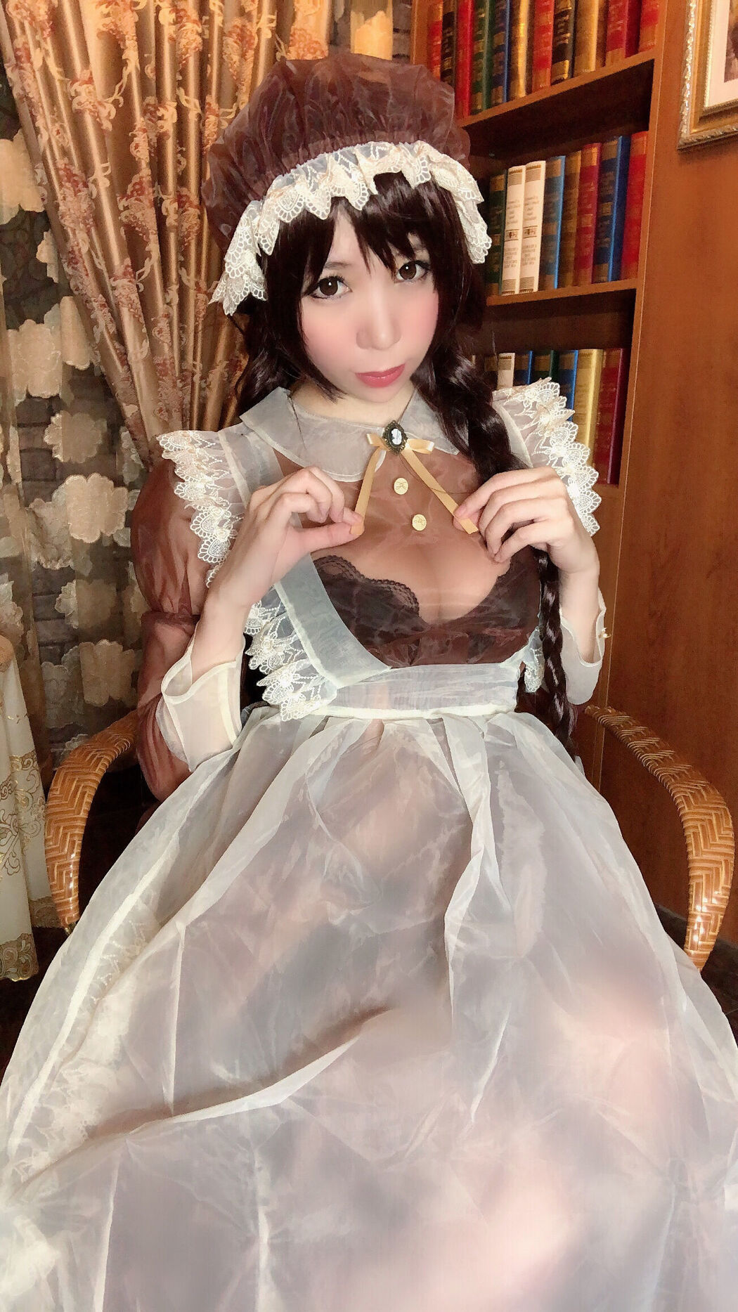 Busty beauty Coser Nozomi Kano "Transparent Maid"