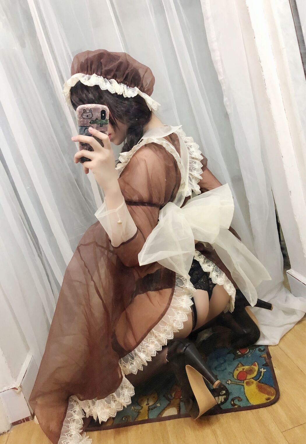 Busty beauty Coser Nozomi Kano "Transparent Maid"