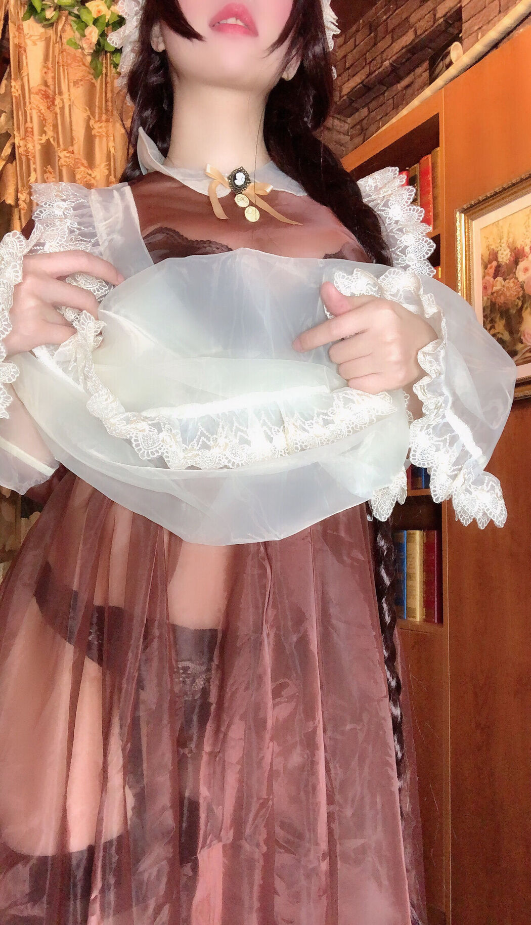 Busty beauty Coser Nozomi Kano "Transparent Maid"