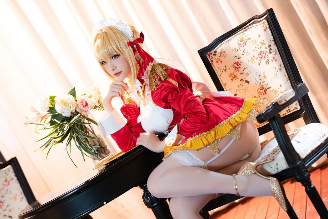 Coser@星之迟迟Hoshilily – Nero Claudius maid FGO