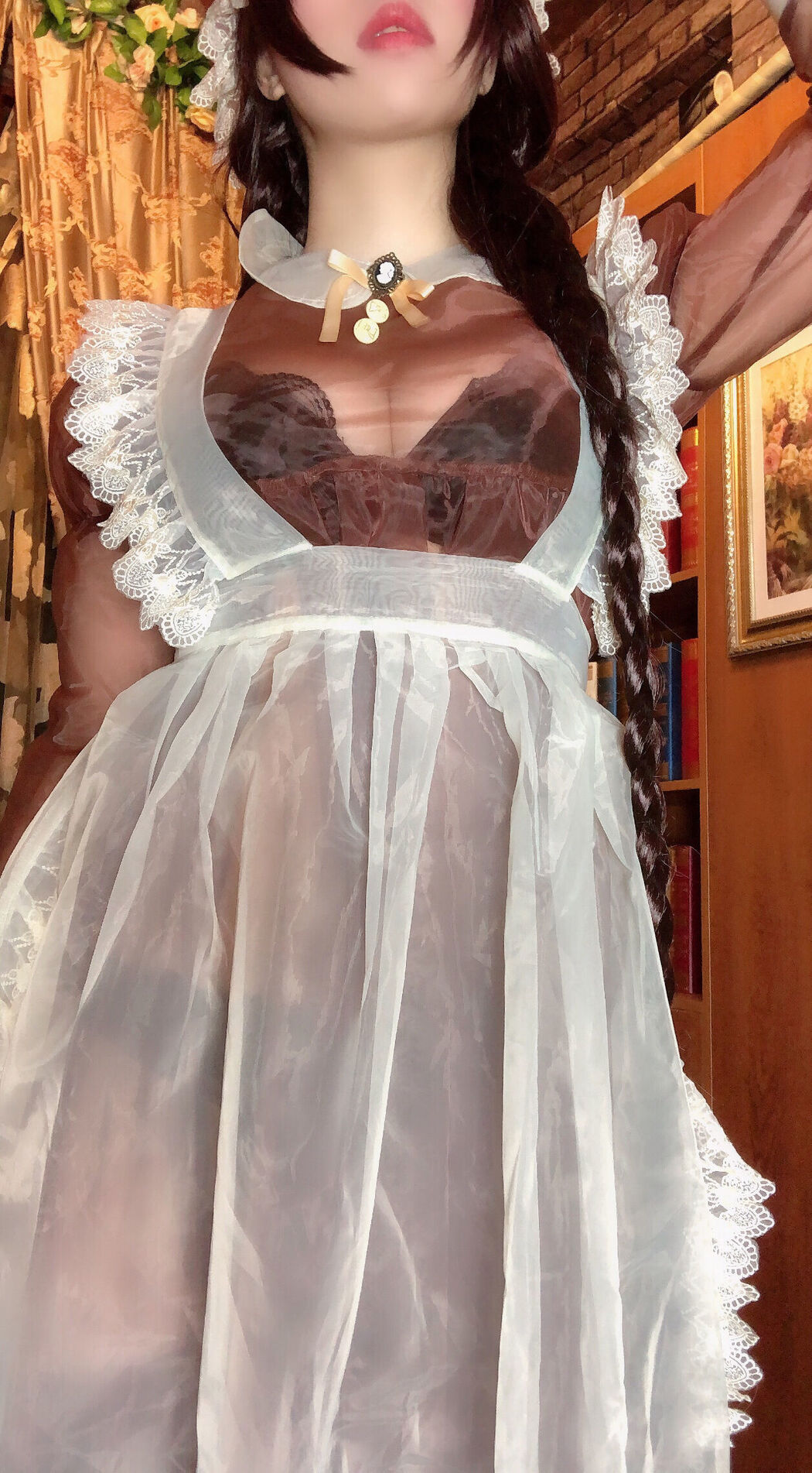 Busty beauty Coser Nozomi Kano "Transparent Maid"