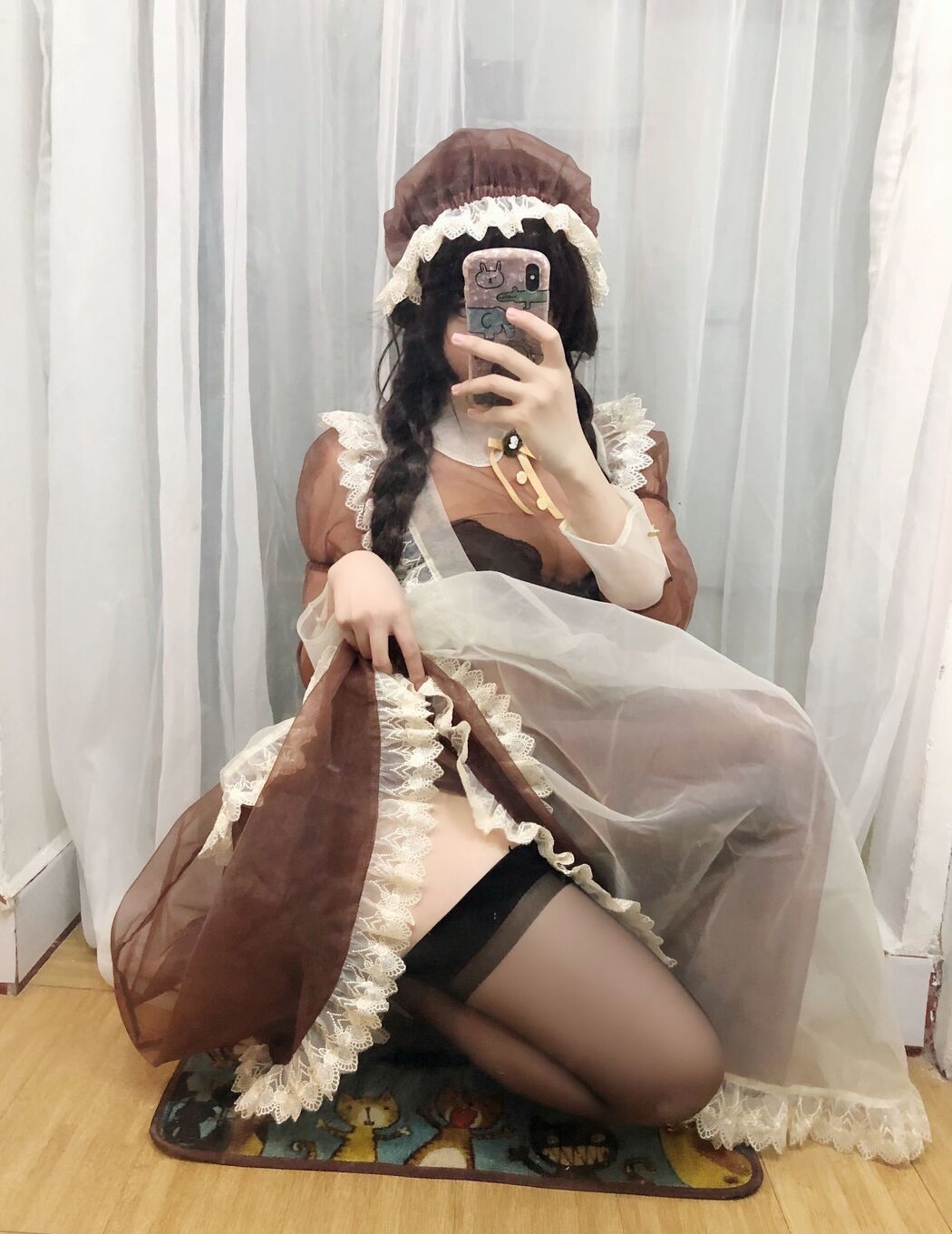 Busty beauty Coser Nozomi Kano "Transparent Maid"