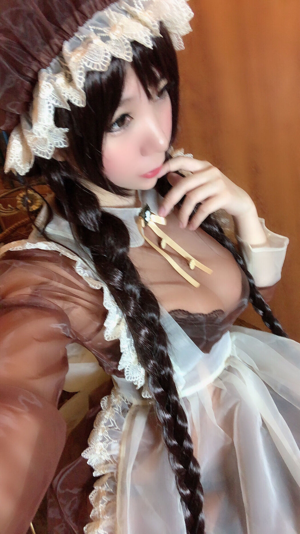 Busty beauty Coser Nozomi Kano "Transparent Maid"