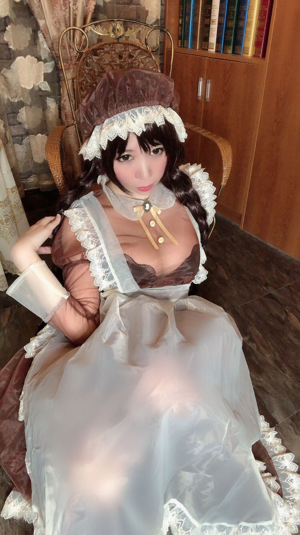 Busty beauty Coser Nozomi Kano "Transparent Maid"