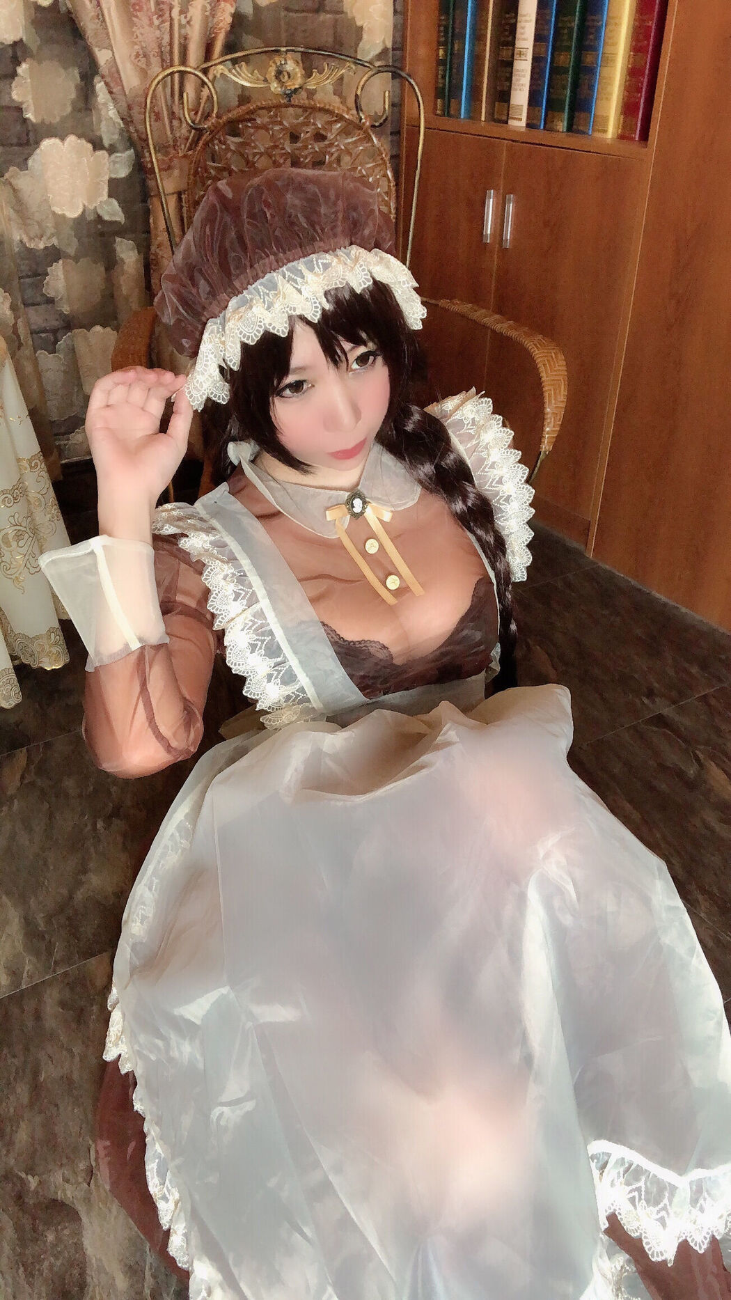 Busty beauty Coser Nozomi Kano "Transparent Maid"
