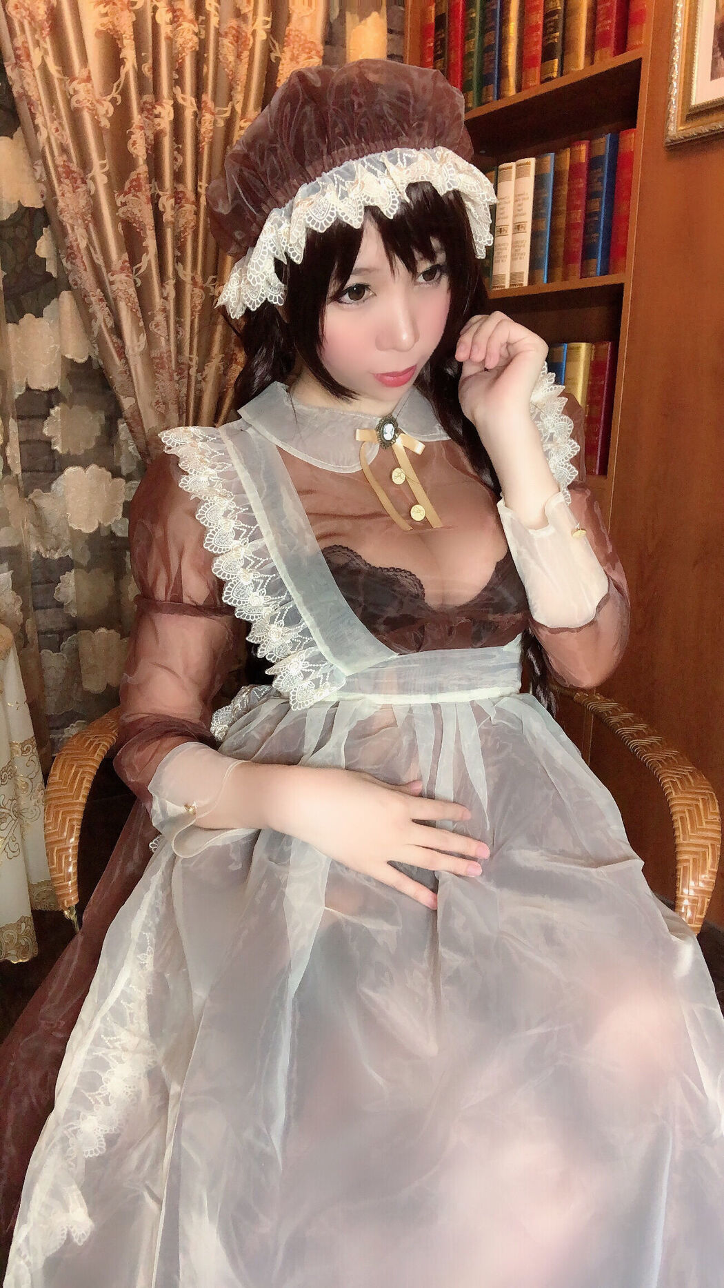 Busty beauty Coser Nozomi Kano "Transparent Maid"