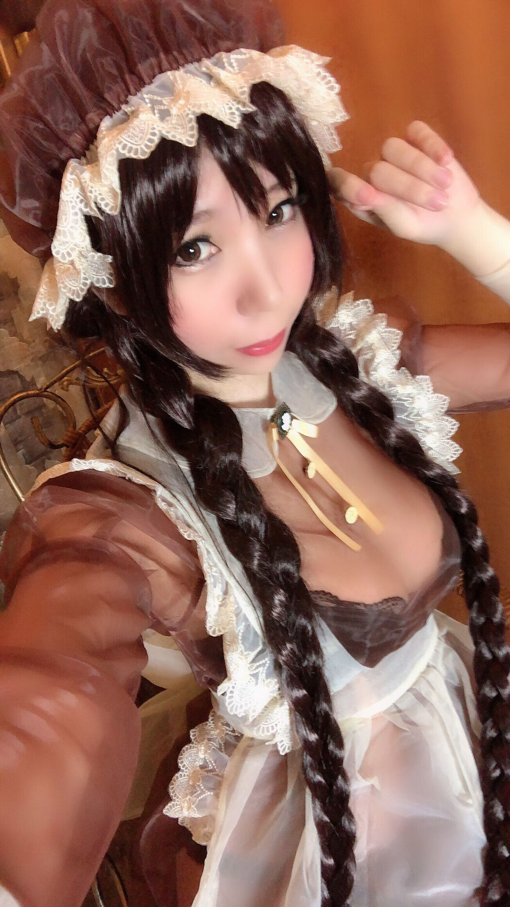 Busty beauty Coser Nozomi Kano "Transparent Maid"