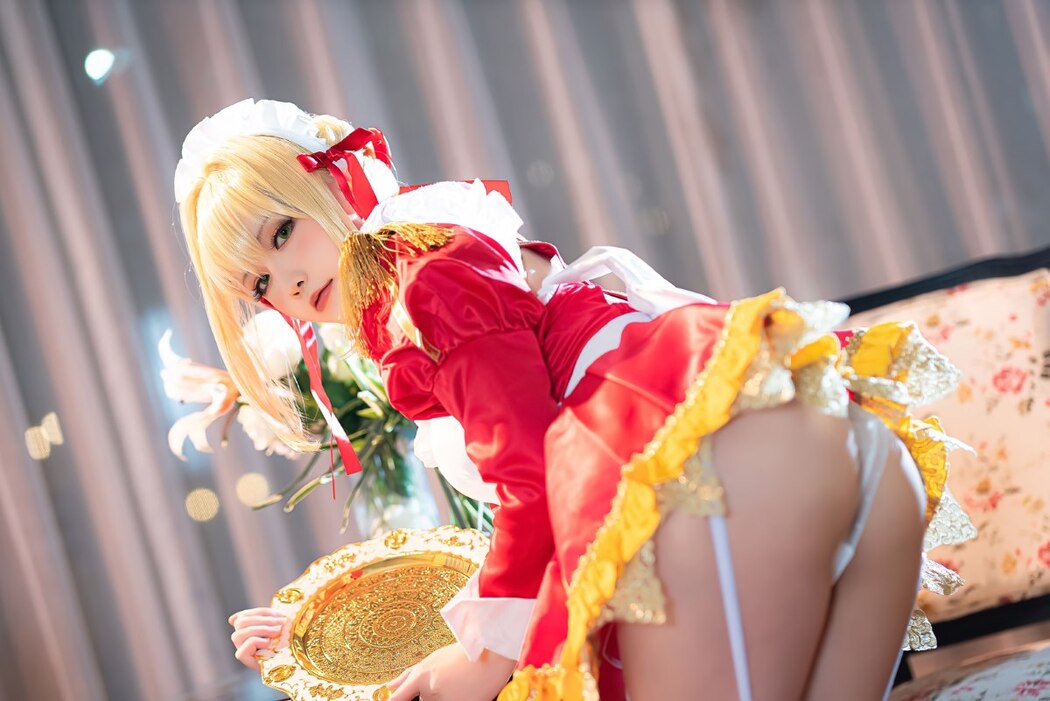 Coser@星之迟迟Hoshilily – Nero Claudius maid FGO