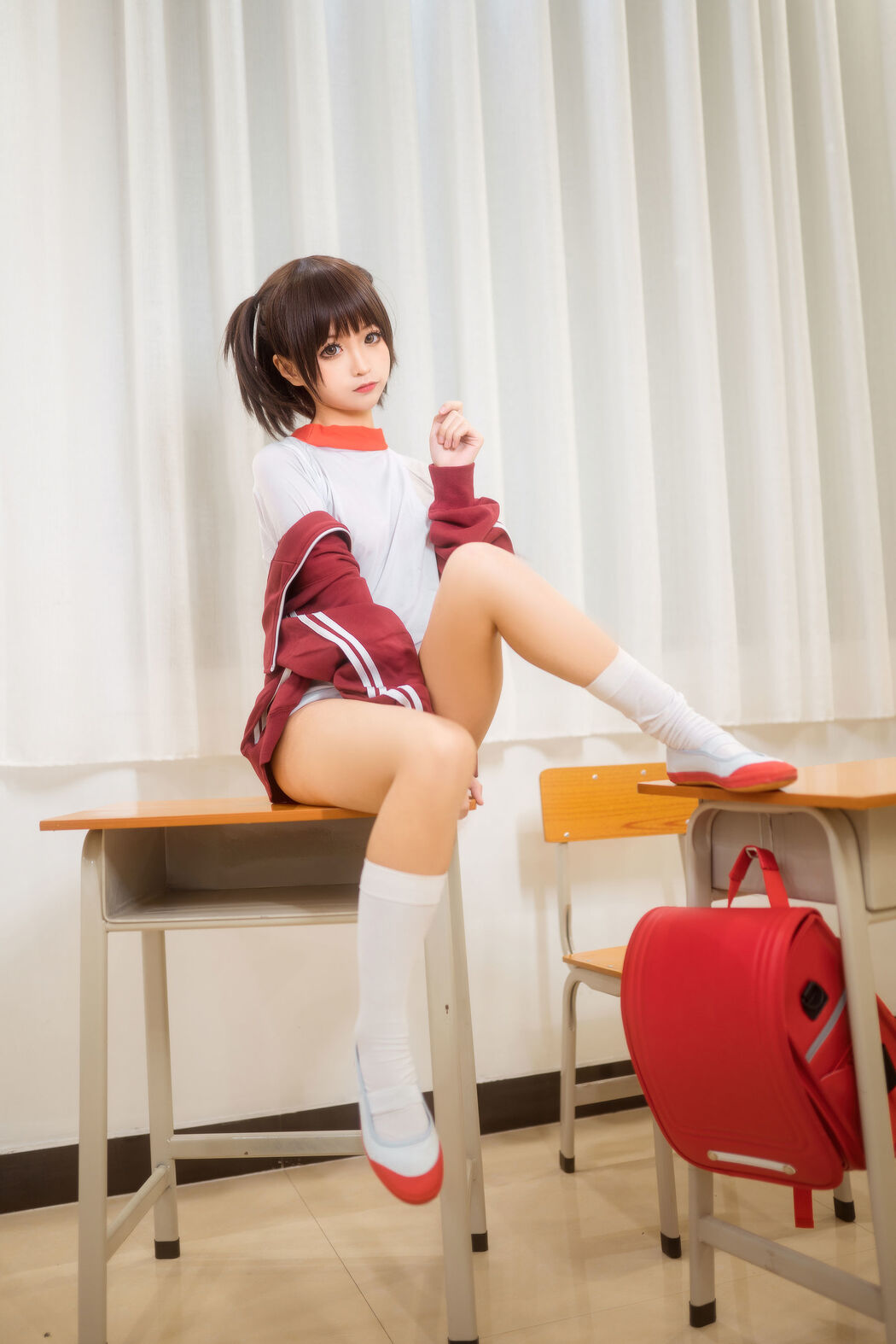 [Beauty Coser] Stupid Momo "Red Gymnastics Suit"