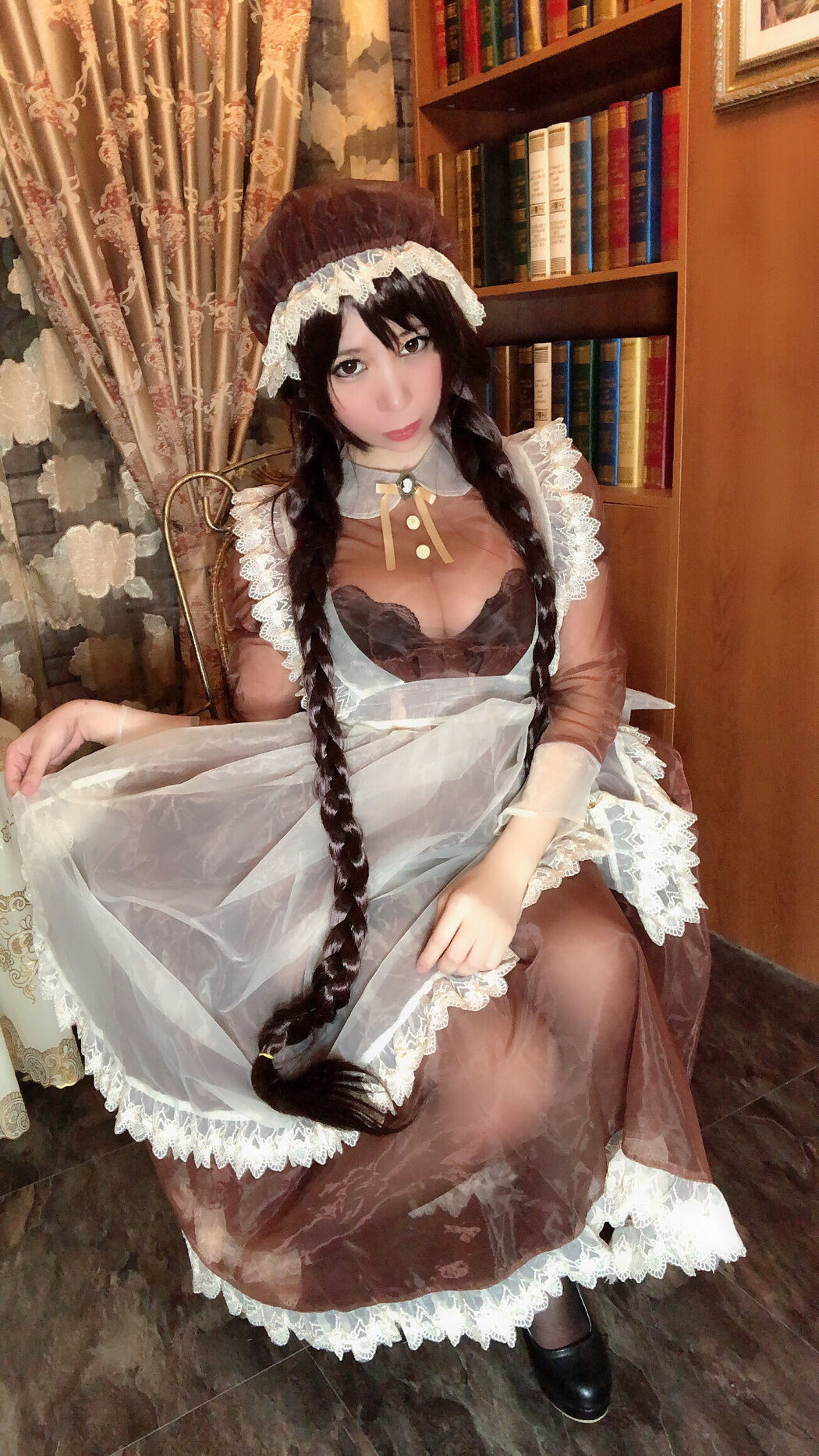 Busty beauty Coser Nozomi Kano "Transparent Maid"
