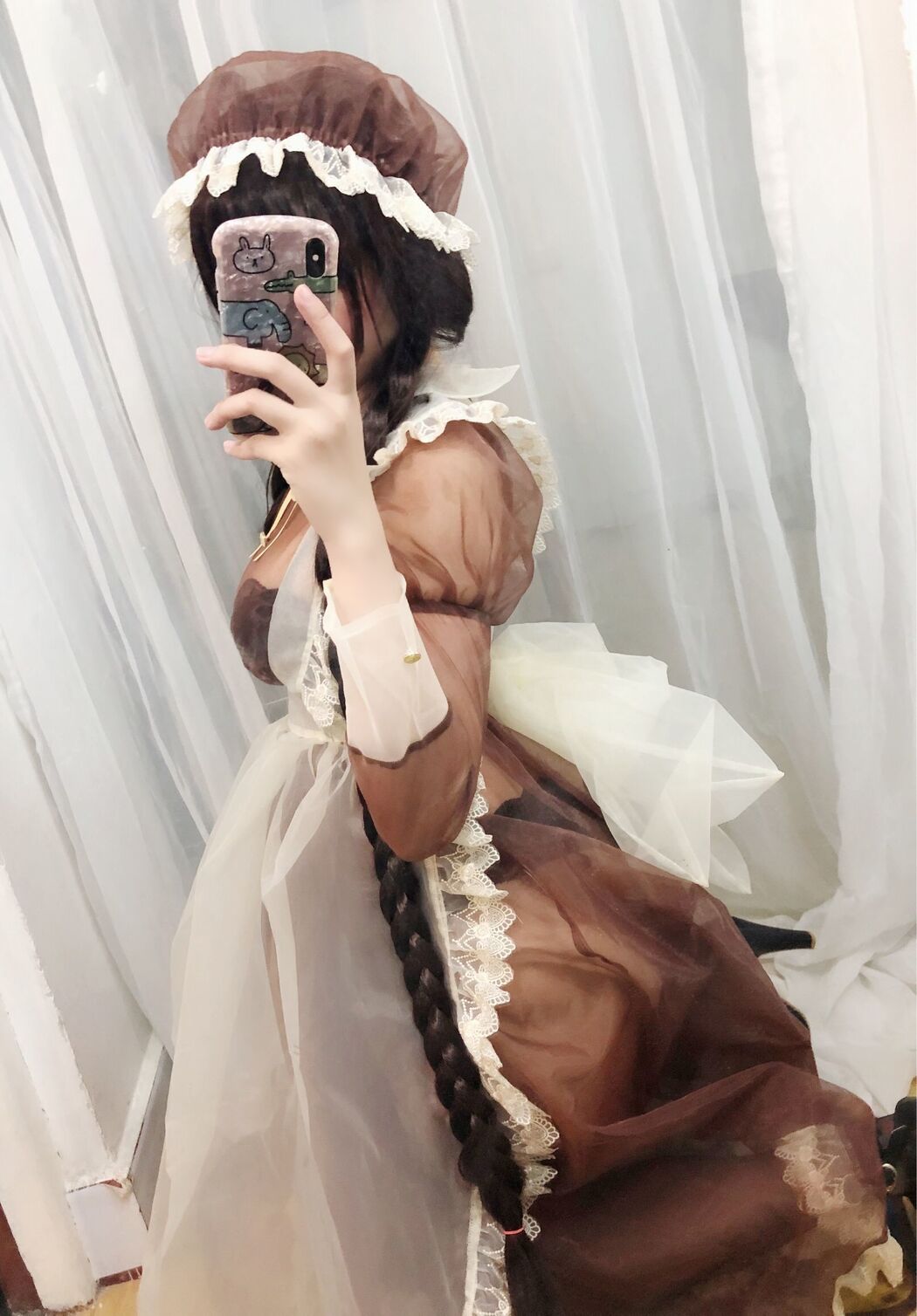 Busty beauty Coser Nozomi Kano "Transparent Maid"