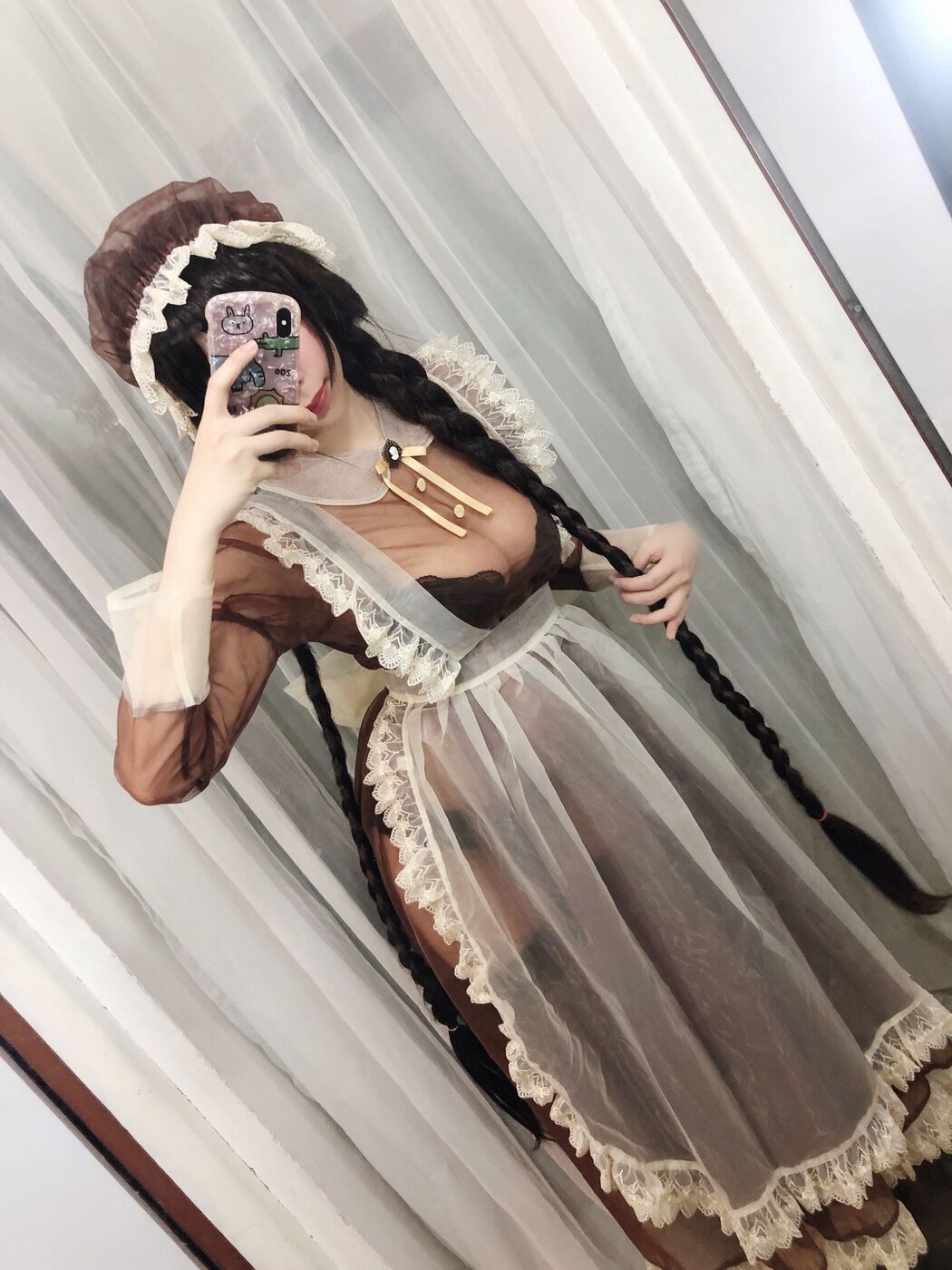Busty beauty Coser Nozomi Kano "Transparent Maid"